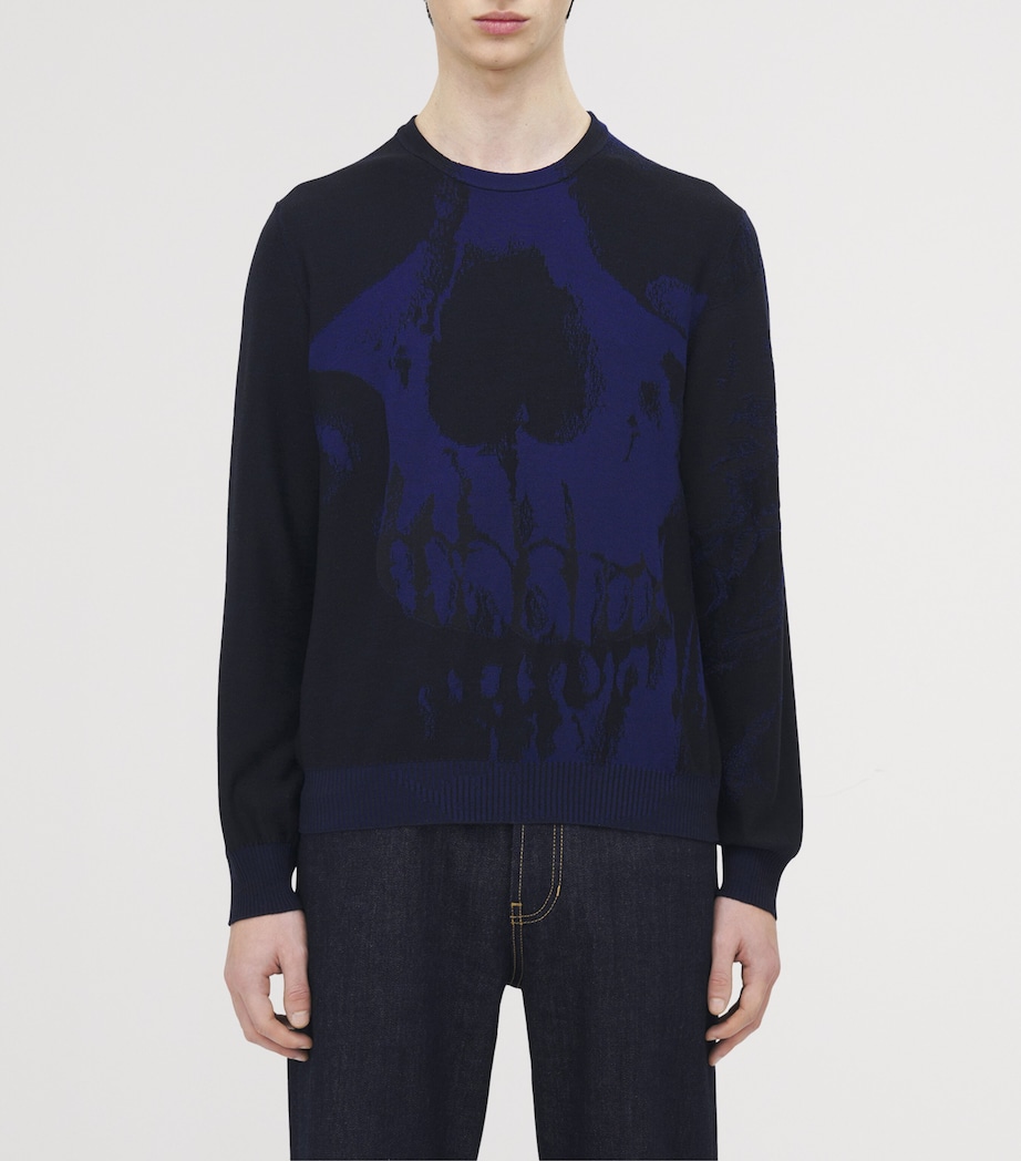 Wool Exploded Skull Sweater 4358 Image 5