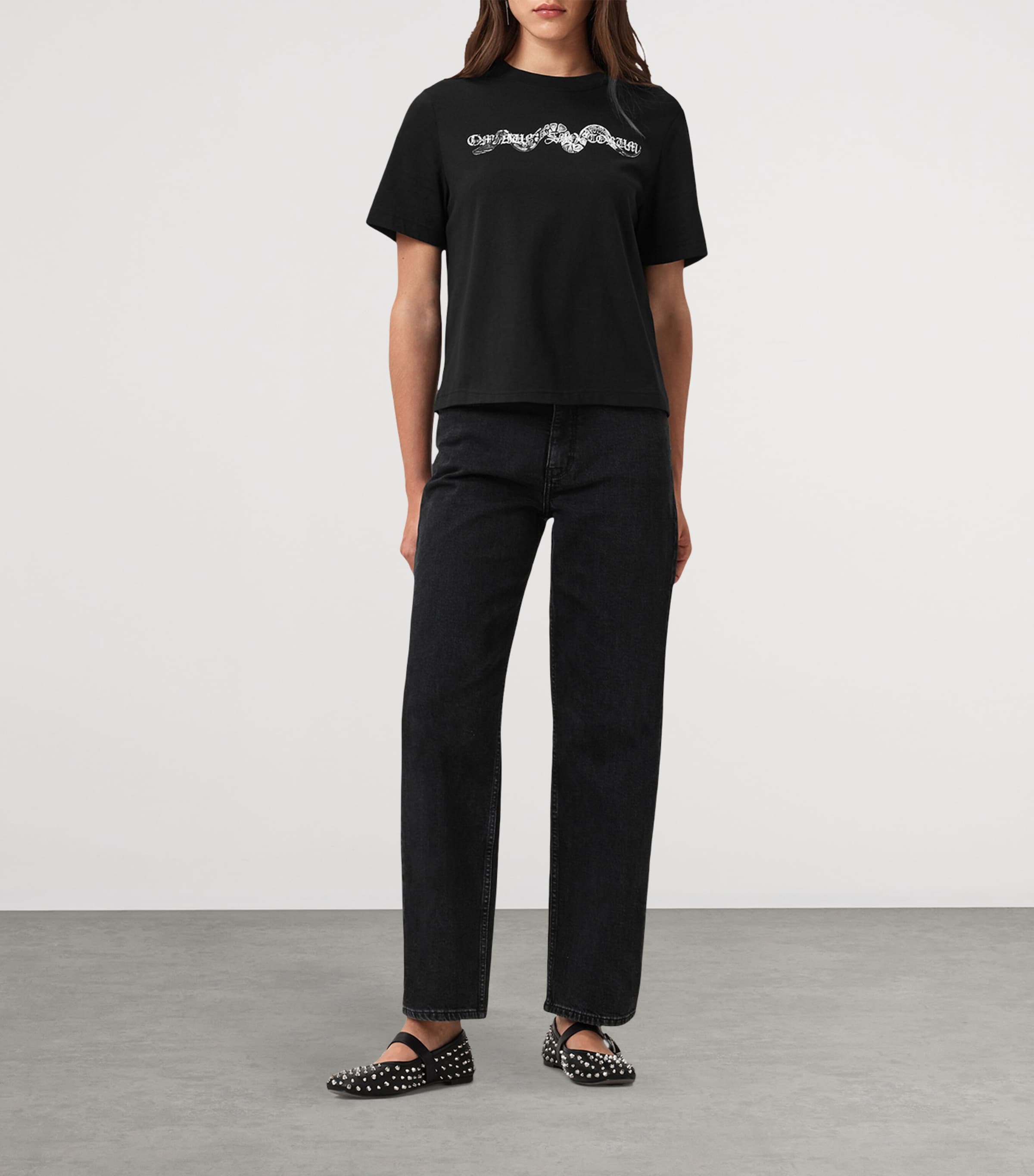 Organic Cotton Lisa T-Shirt BLACK Image 4