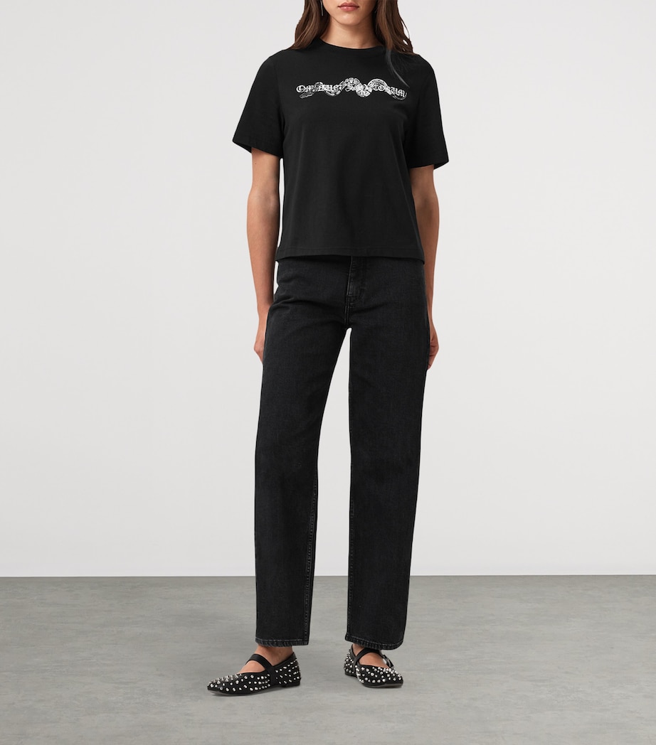 Organic Cotton Lisa T-Shirt BLACK Image 4