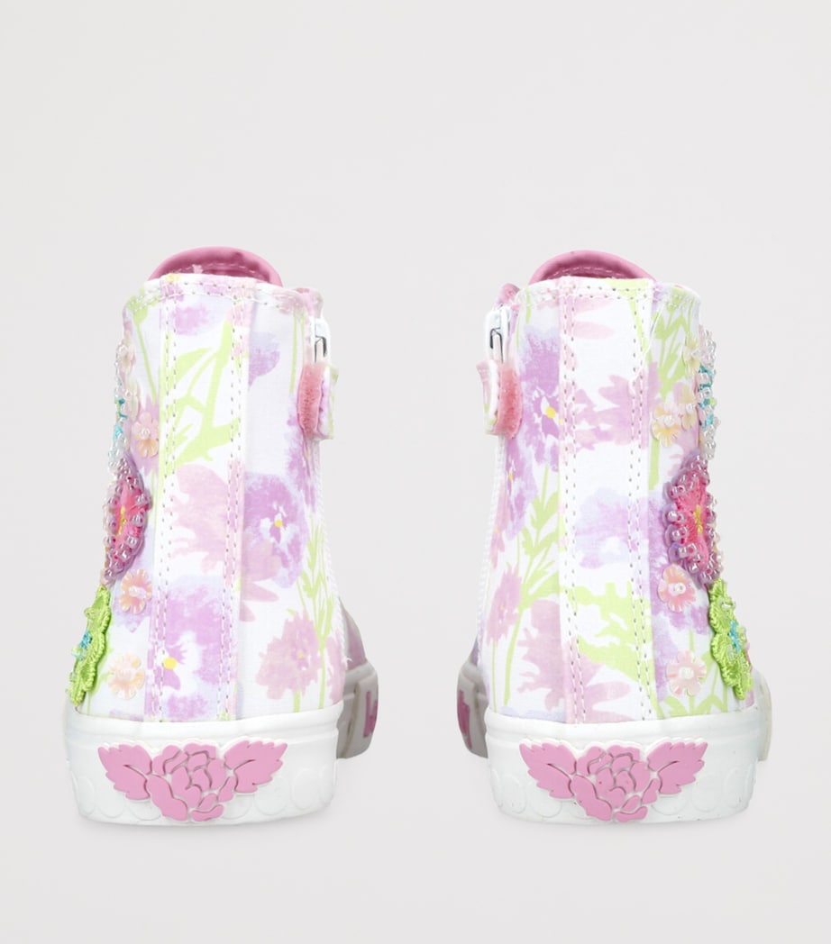 Lelli Kelly Canvas Eloise Sneakers White/comb Image 2