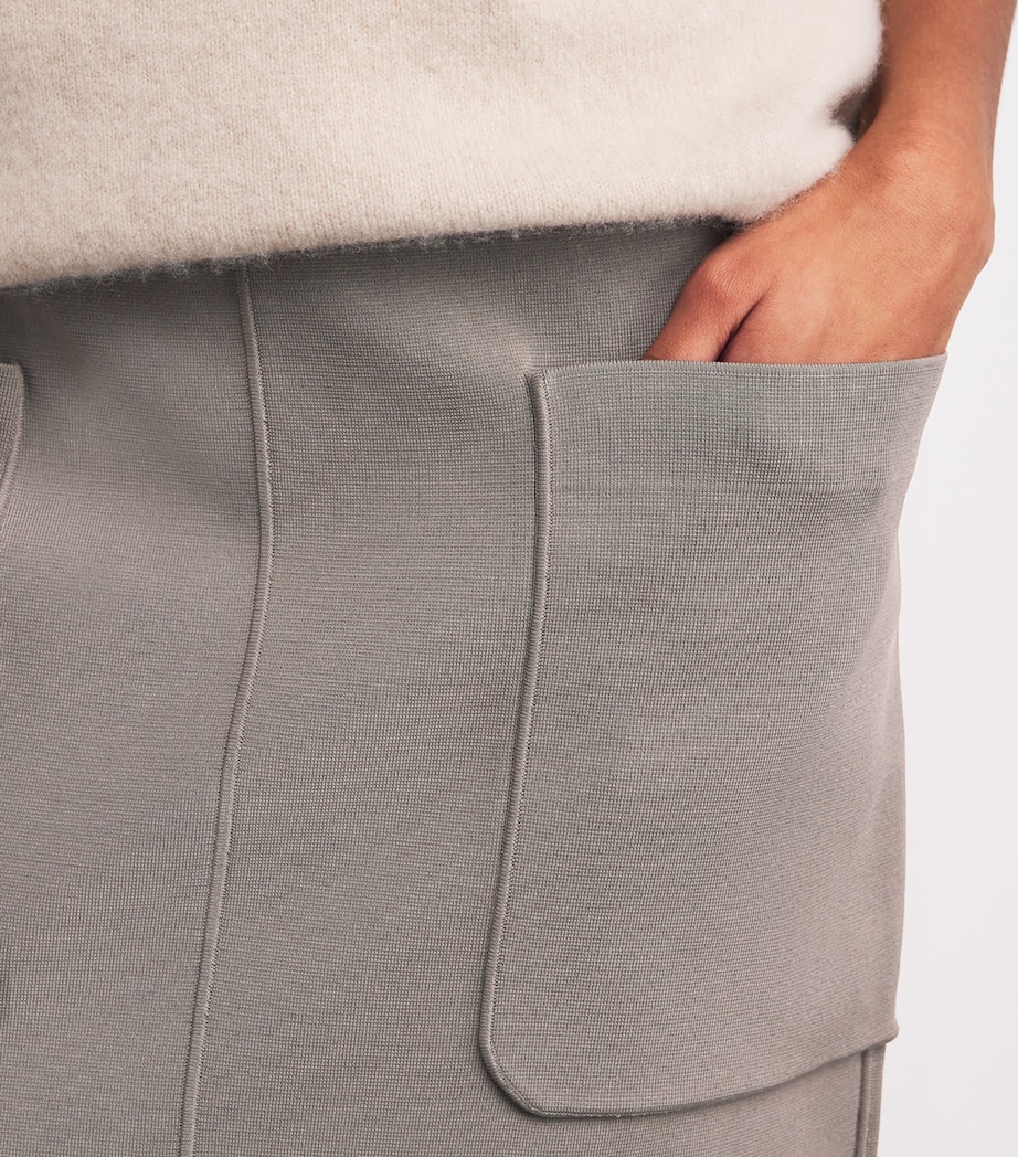 Milano-Knit Midi Skirt MUSHROOM Image 6