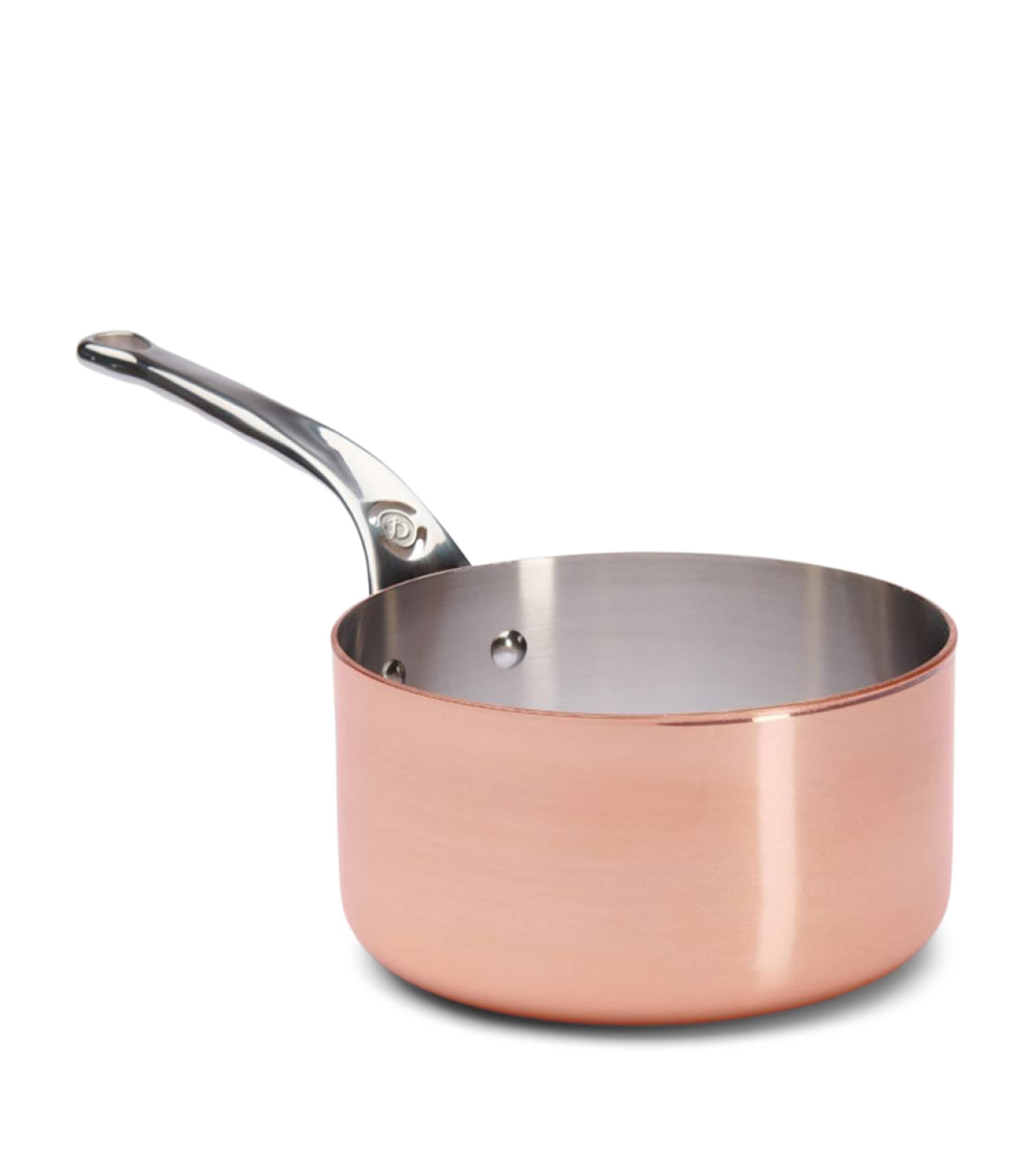 De Buyer Copper Prima Matera Saucepan and Lid (18cm) Copper Image 3