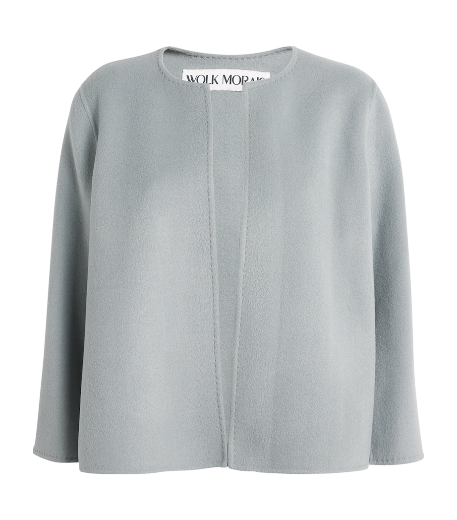 Wolk Morais Womens Cashmere Paletot Jacket Mist Image 1