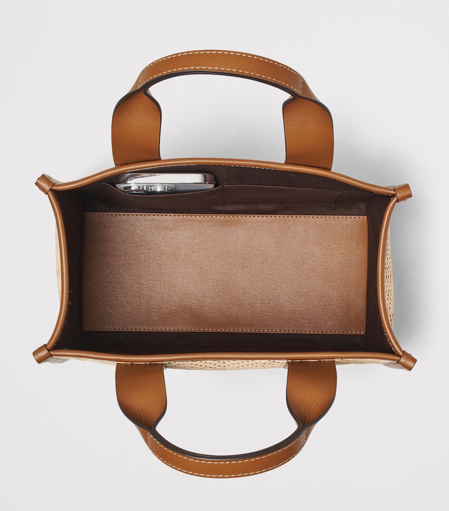 Aspinal Of London Raffia Henley Tote Bag Neutral Image 5