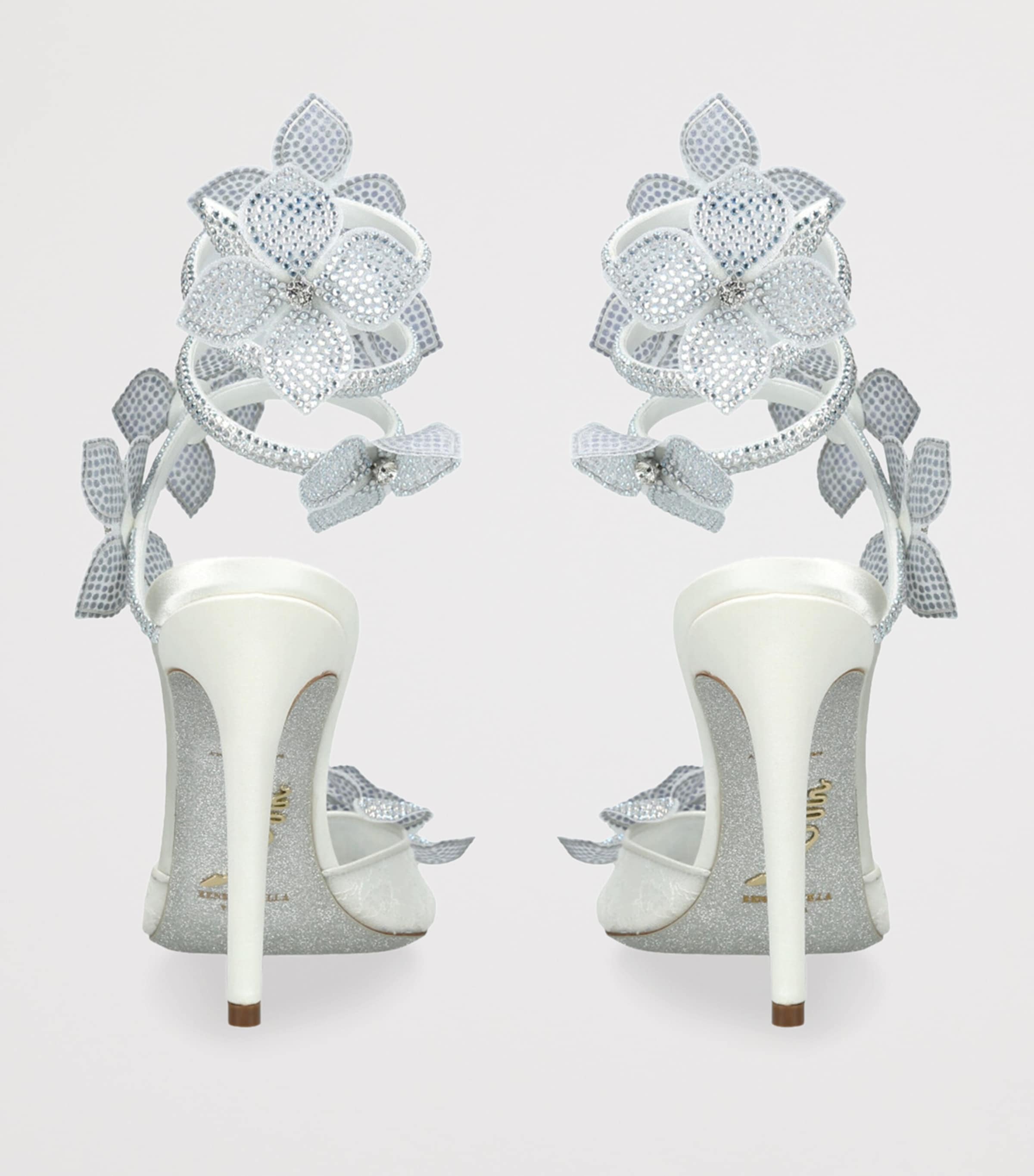 Embellished Floriane Pumps 105 WHITE Image 2