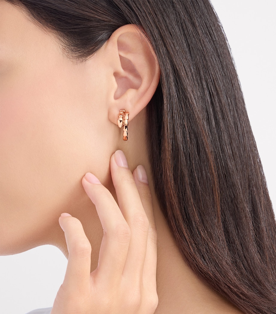 Rose Gold Serpenti Viper Earrings PINK GOLD Image 4