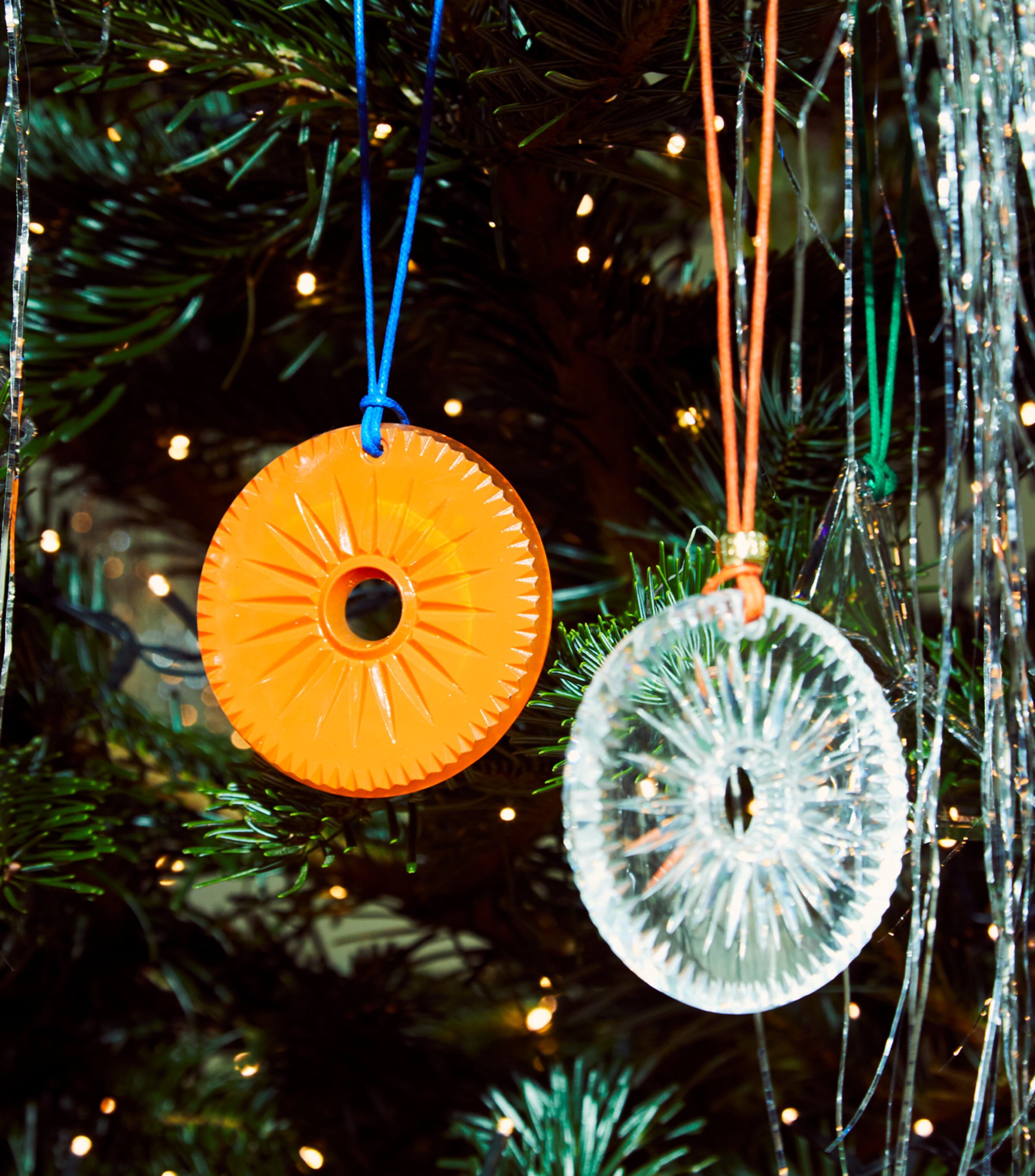 Crystal Firework Disc Bauble (8.5cm) CLEAR Image 2