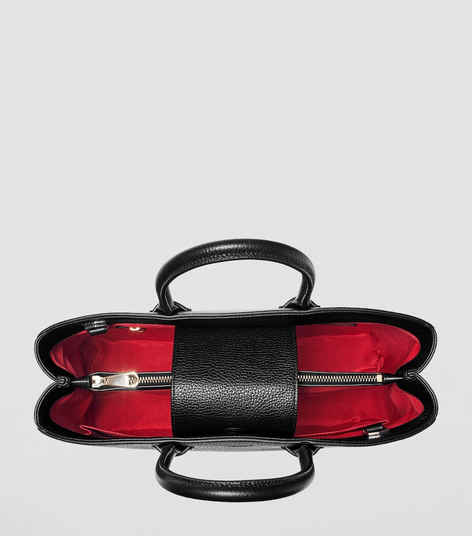 Leather Madison Tote Bag BLACK Image 2