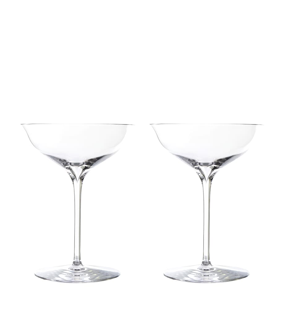 Set of 2 Elegance Champagne Belle Coupes CLEAR Image 1