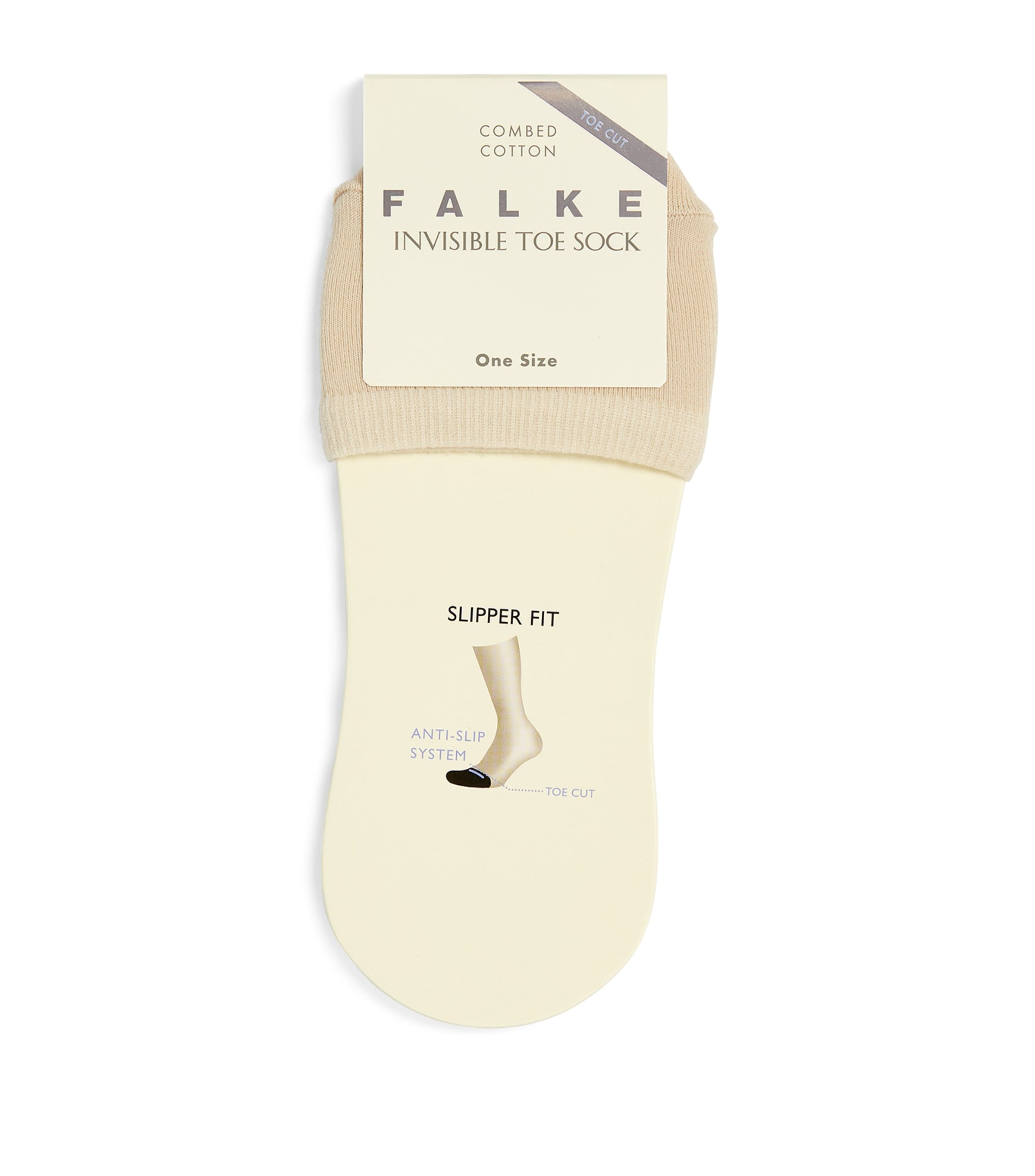 Falke Invisible Toe Socks In Ivory