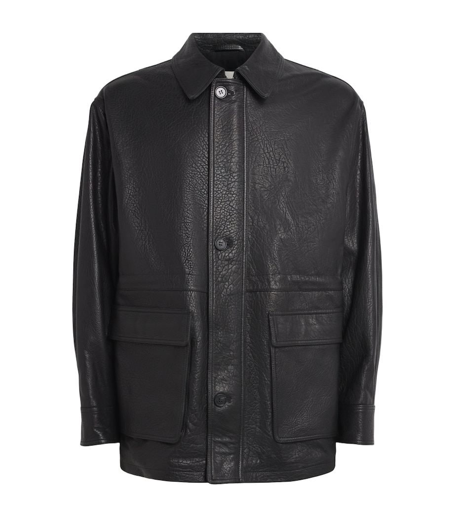 Arma Mens Lambskin Mavis Jacket Black Image 1