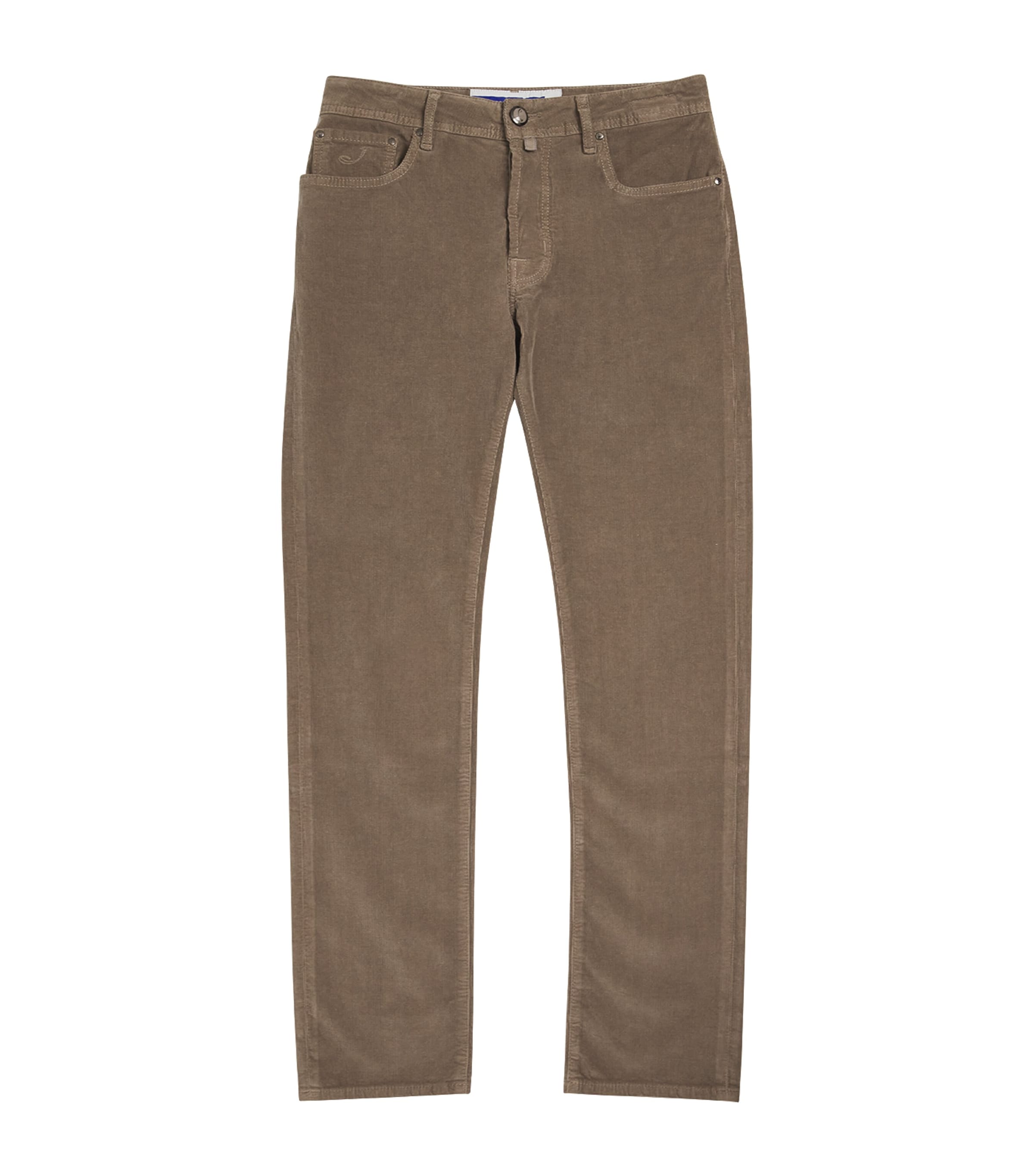 Shop Jacob Cohen Bard Corduroy Trousers In Brown