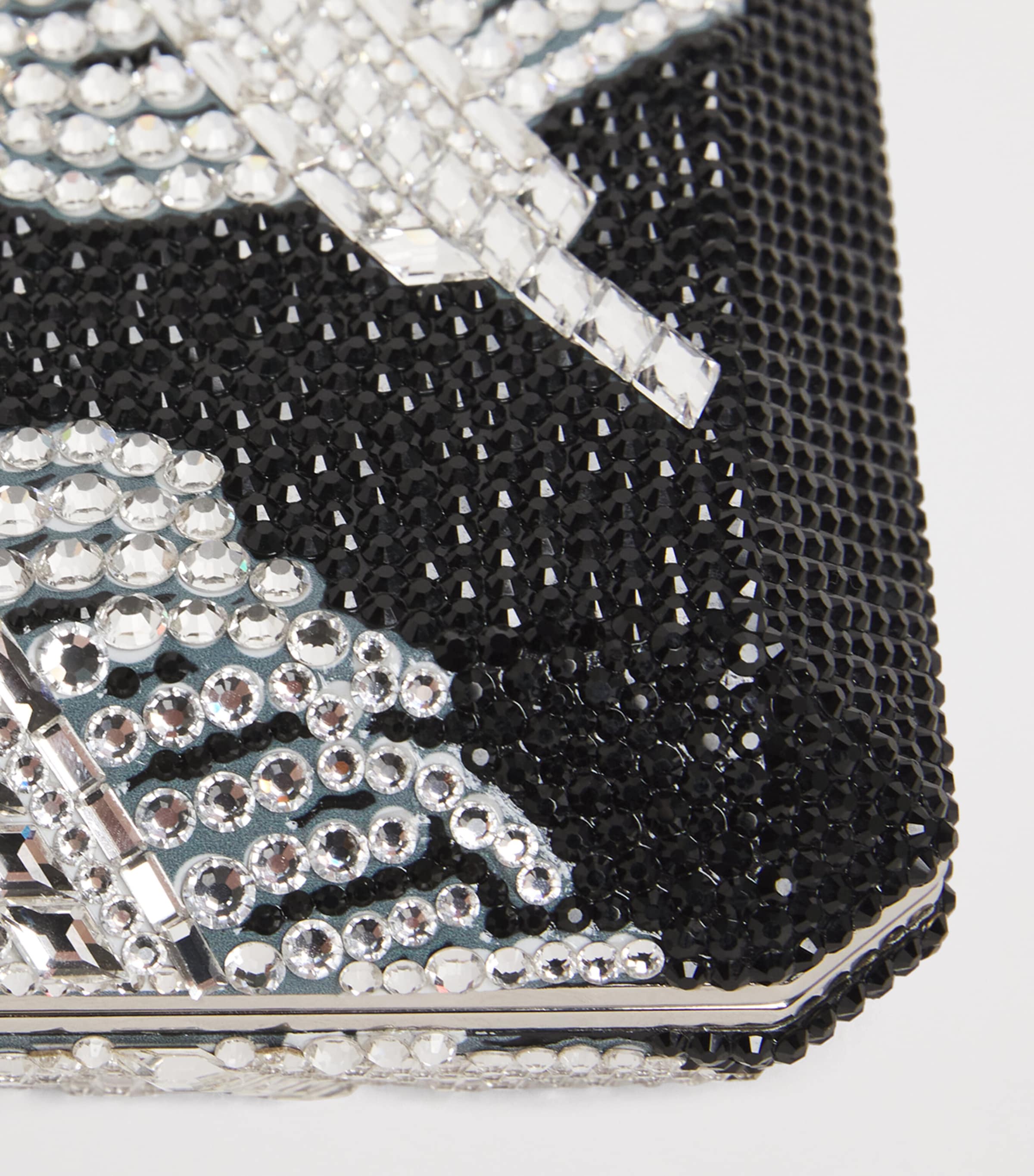 Crystal Plume Slim Rectangle Clutch Bag CLSMT CHAM LI SI MLT Image 6