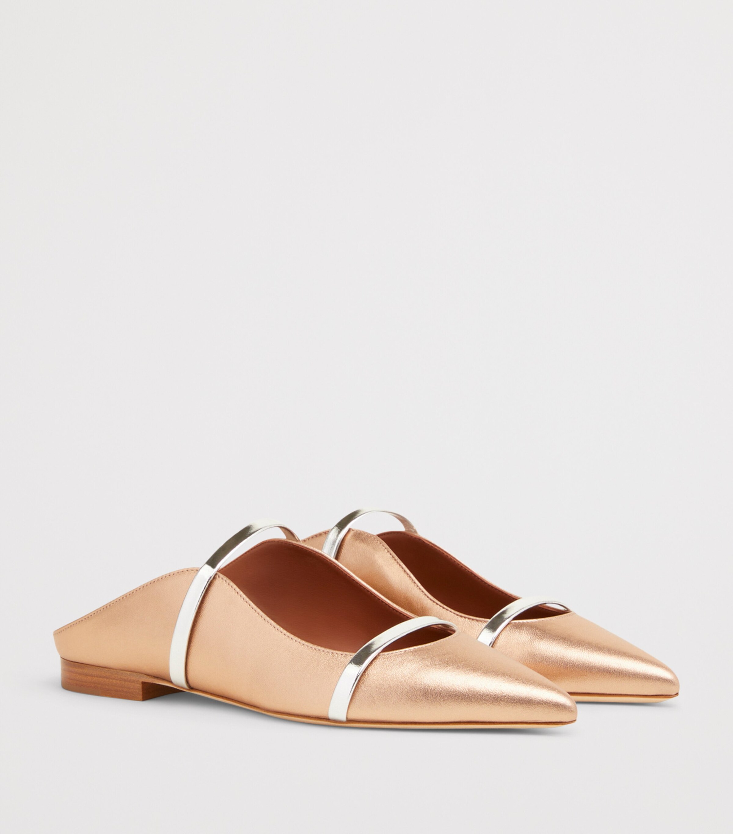 Malone Souliers Metallic Leather Maureen Mules Gold Image 3