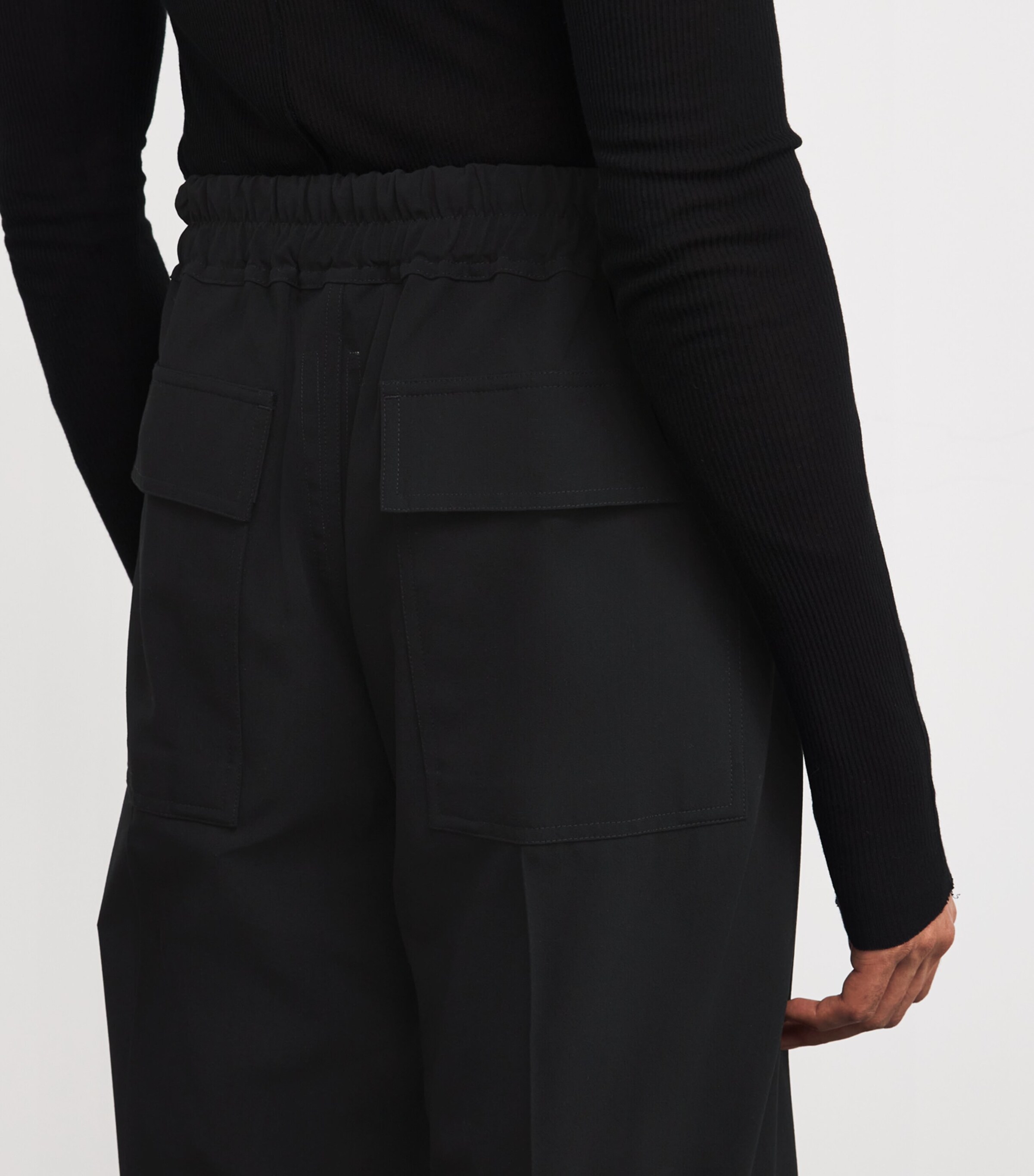 Wool Dietrich Drawstring Trousers 09/BLACK Image 6