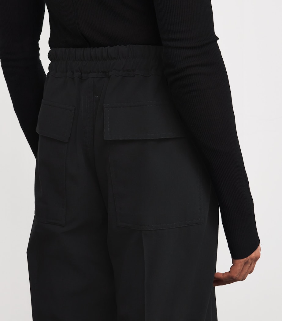Wool Dietrich Drawstring Trousers 09/BLACK Image 6