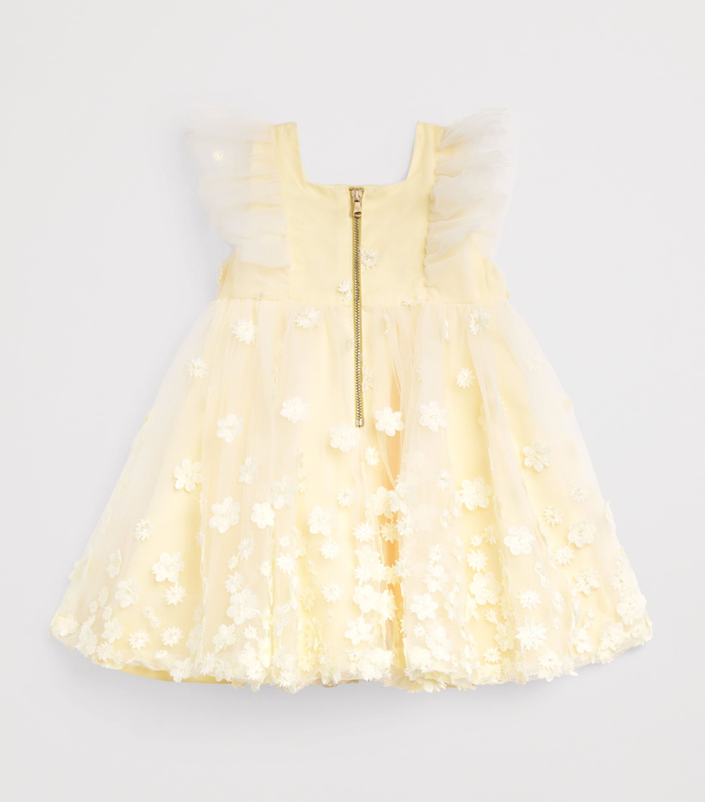 Tartine et Chocolat Tulle Embroidered Dress (3 Months-4 Years) Pale Image 2