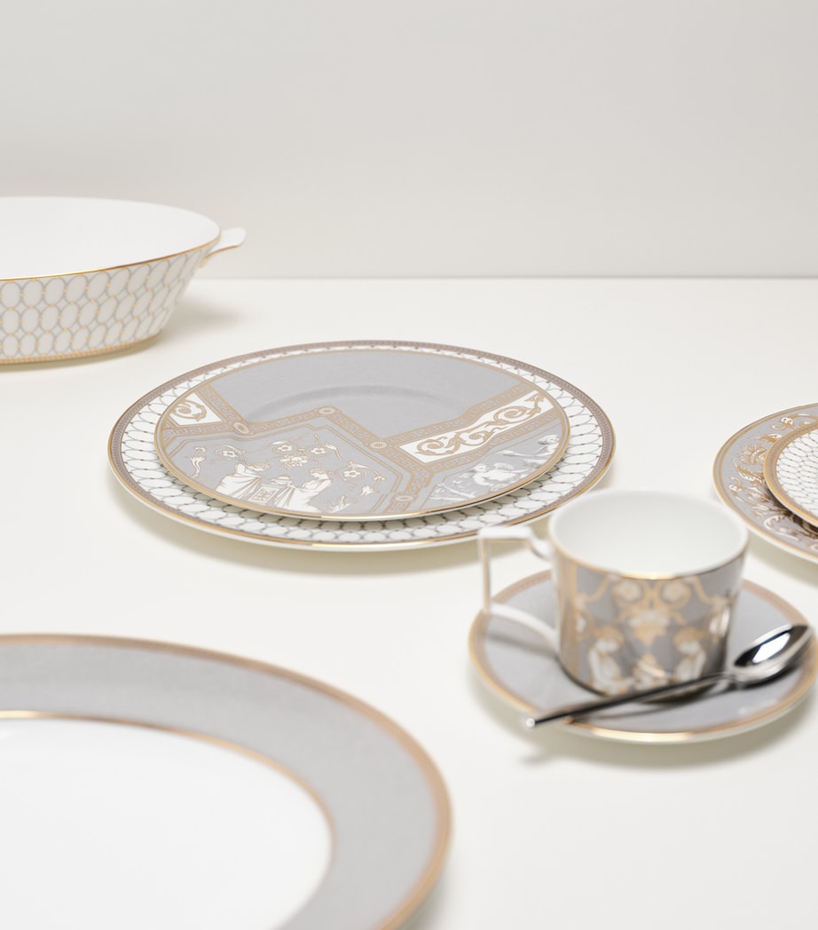 Wedgwood Renaissance Teacup and Saucer Grey Image 7