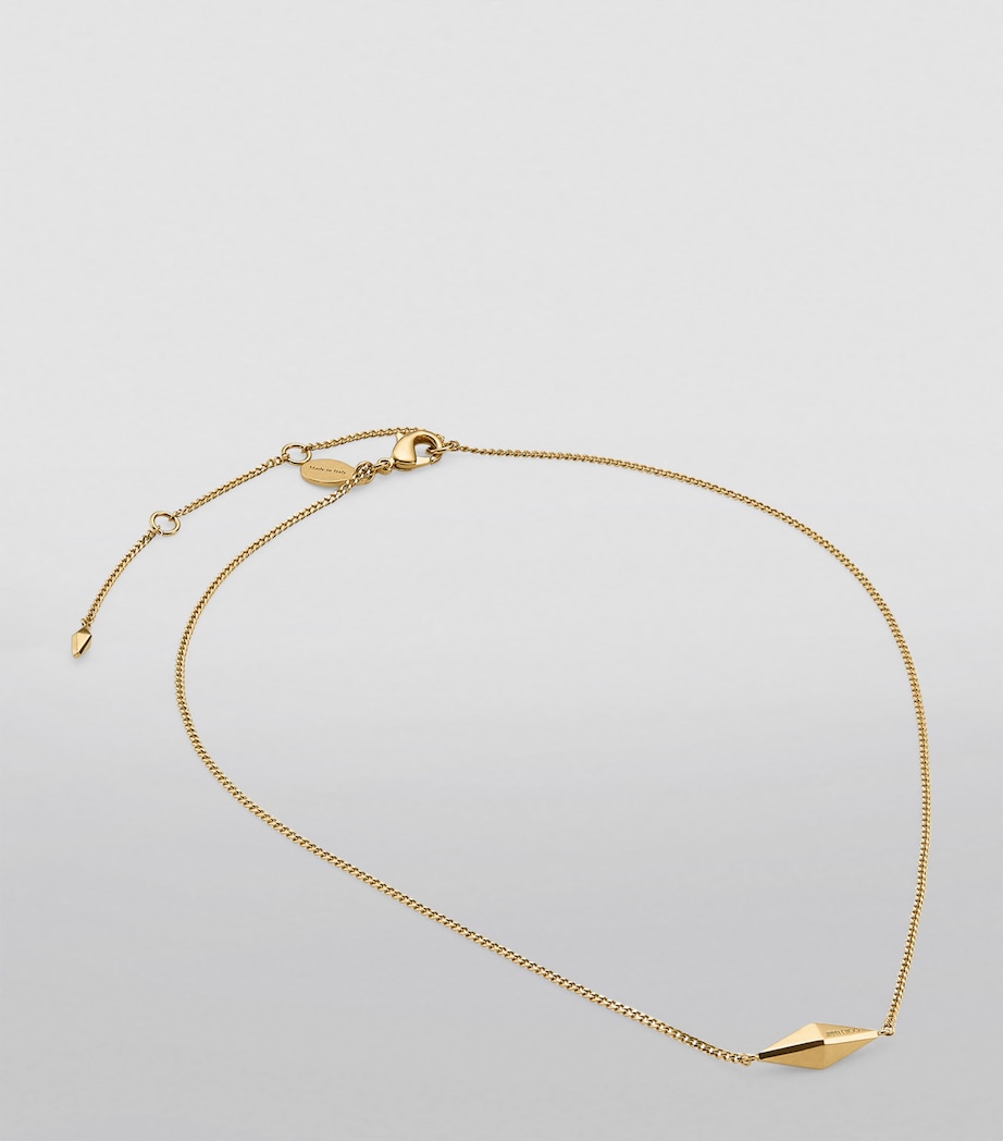 Diamond Fine Chain Necklace GOLD Image 2