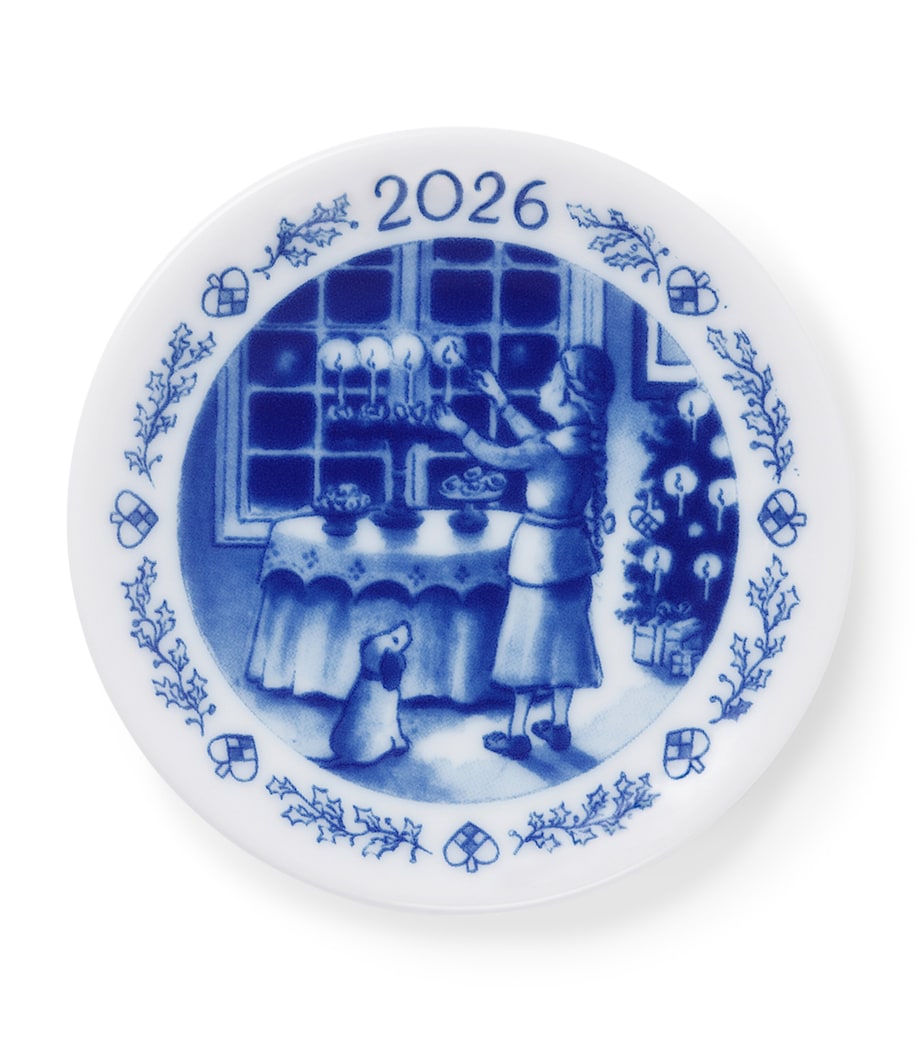 Royal Copenhagen Blue Collectibles Christmas 2026 Plaquette (8.5cm) Blue Image 1