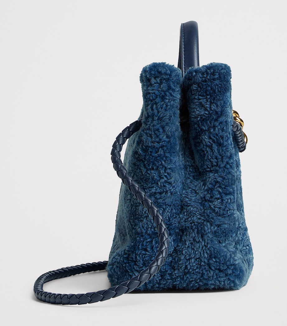 Small Shearling Andiamo Shoulder Bag 4314 Image 8