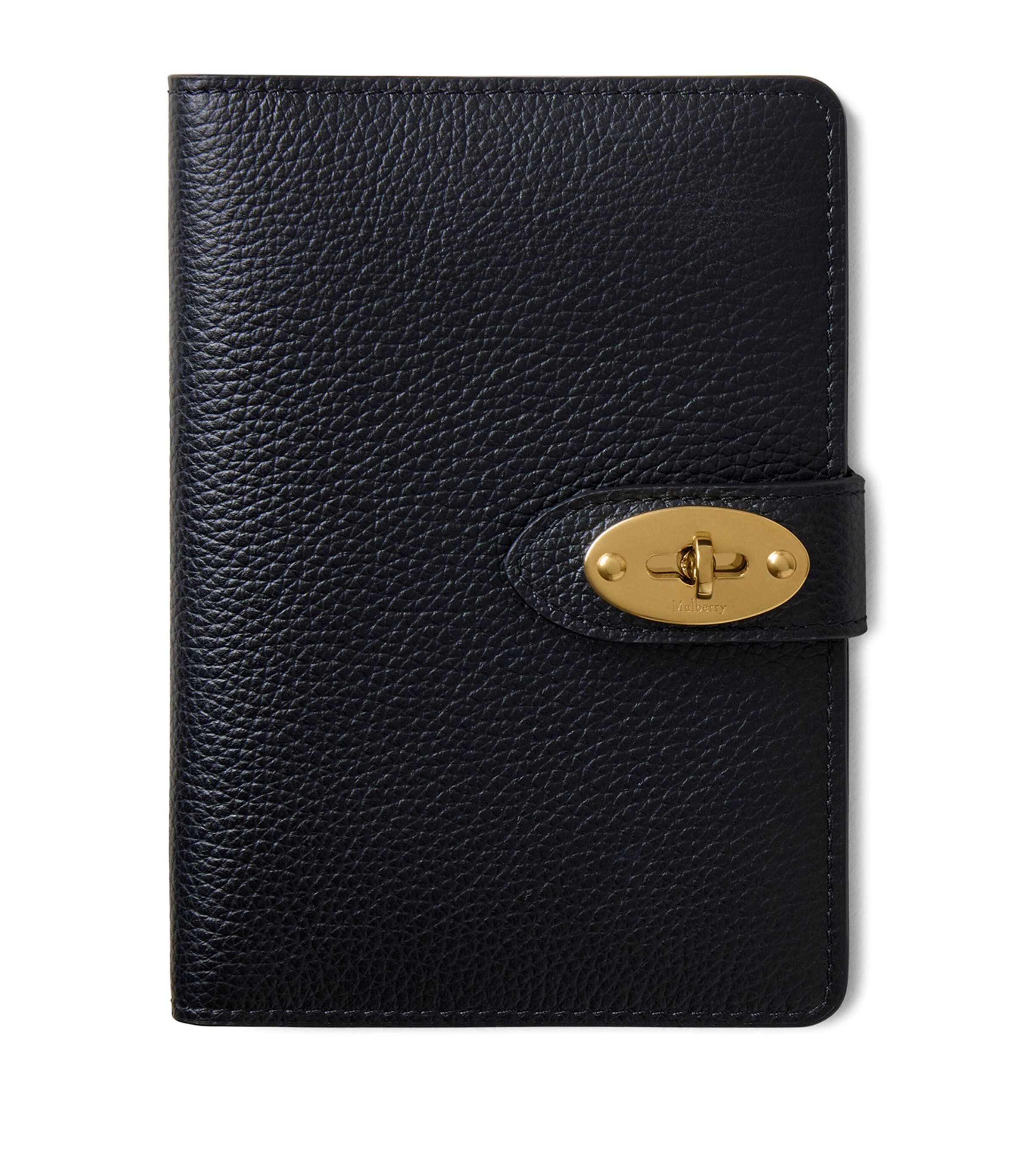 Mulberry Leather Darley Passport Holder In Black