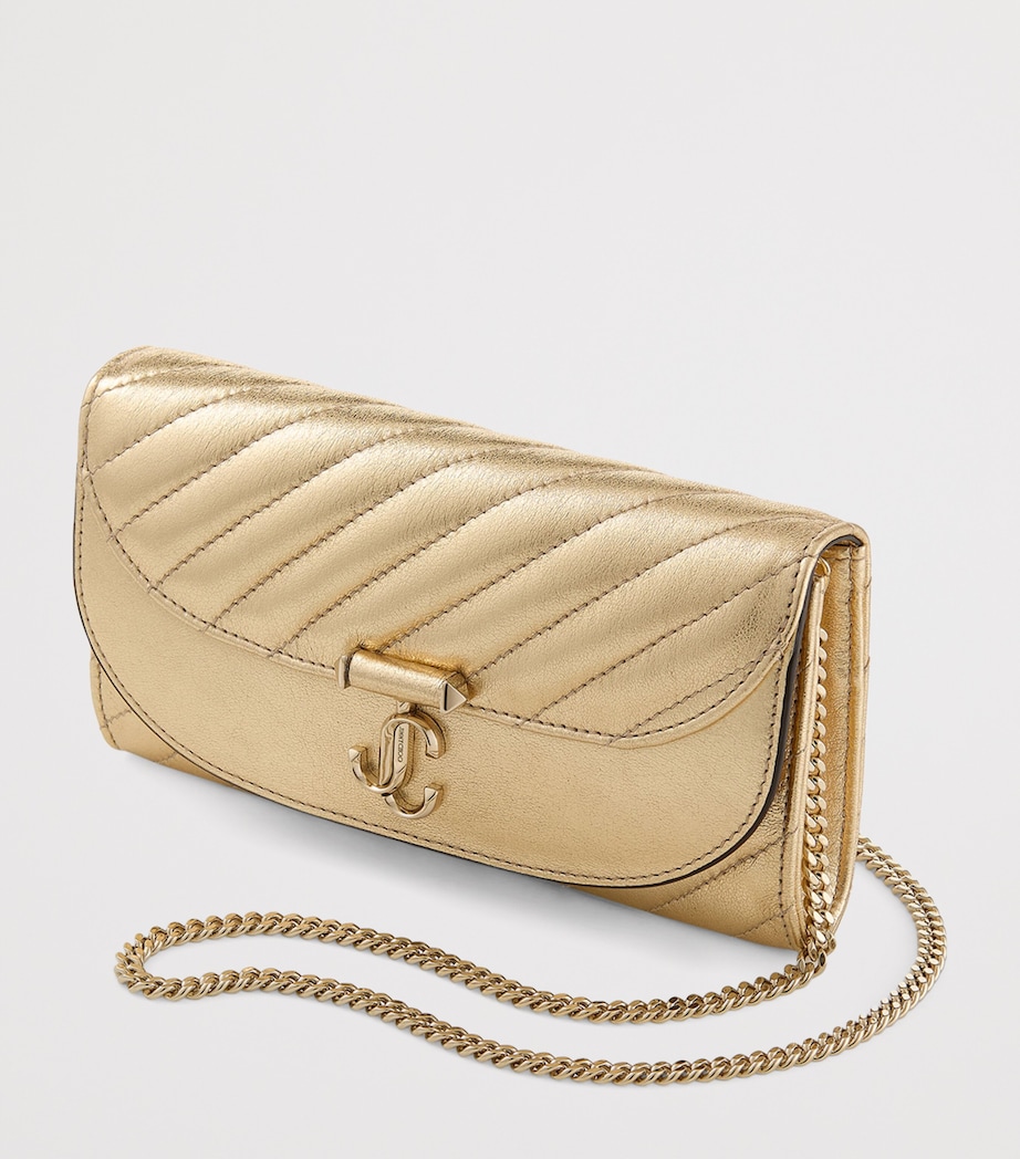 Leather Curve Chain Wallet GOLD/SHINY GOLD Image 2