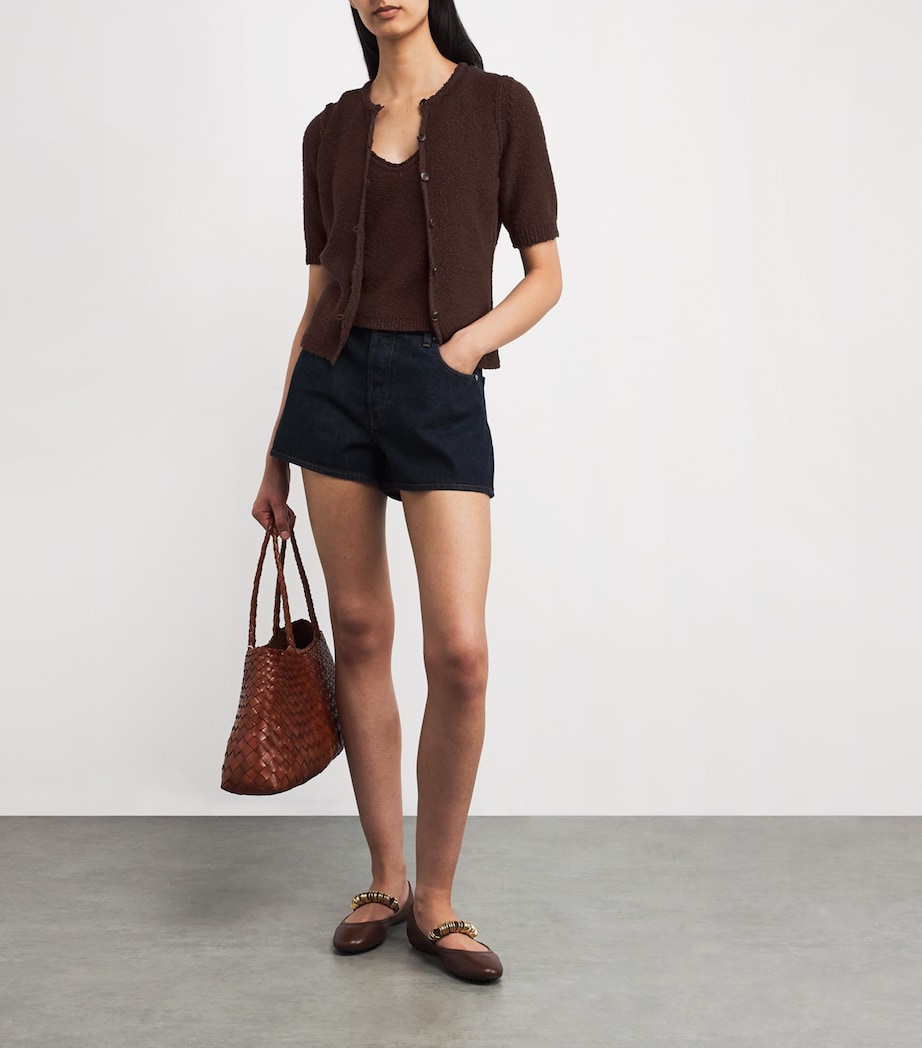 Cotton-Linen Bouclé Tank Top SUMMER CHOCOLATE Image 2