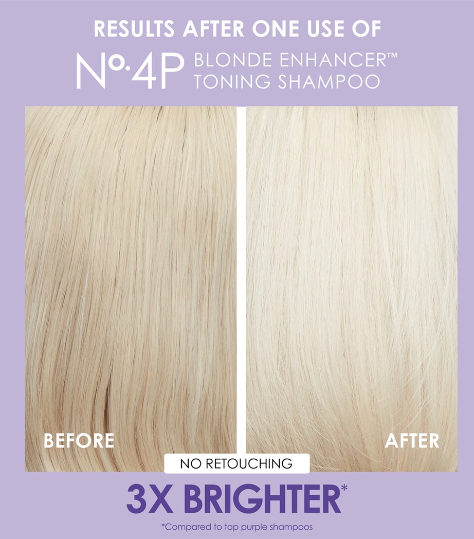 No.4P Blonde Enhancer Toning Shampoo (250ml) NO COLOUR Image 3