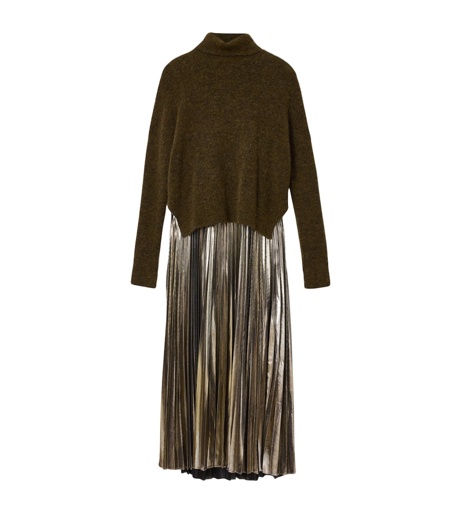 Spark Sweater and Maxi Dress Set BRONZE BROWN Image 1