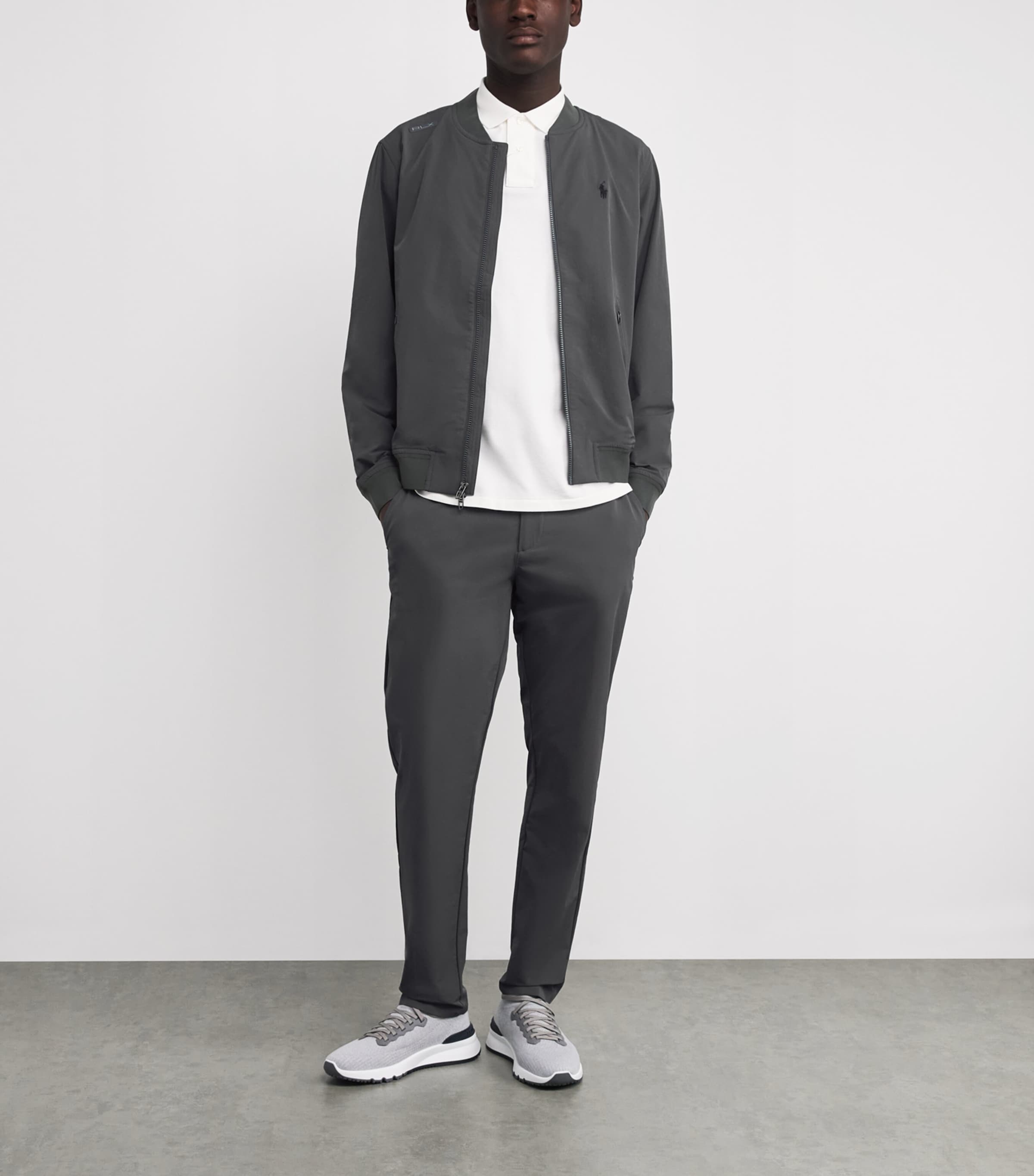 Performance Bomber Jacket CHARCOAL GREY Image 2