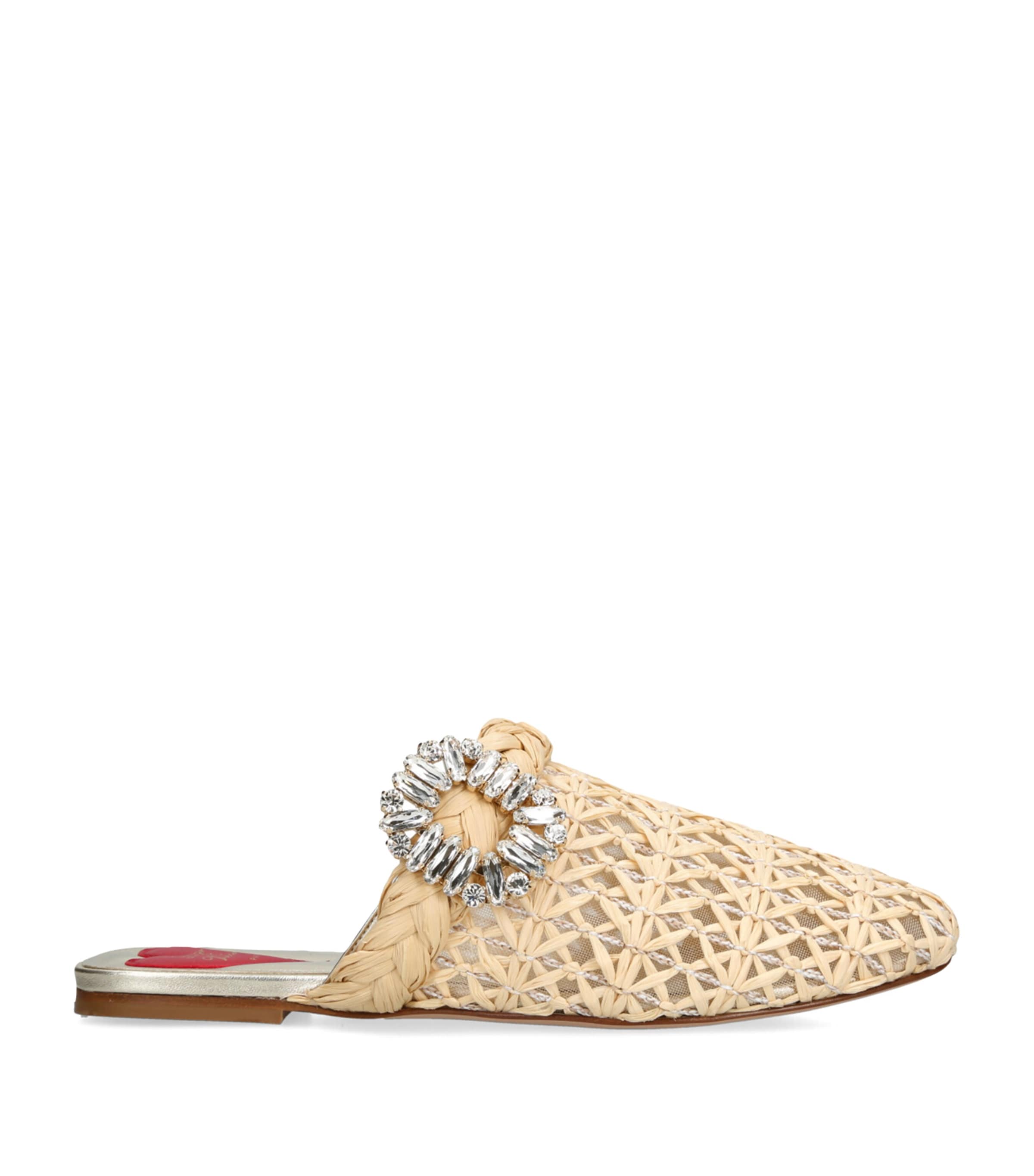 Shop Roger Vivier Bab Viv Mules In Beige