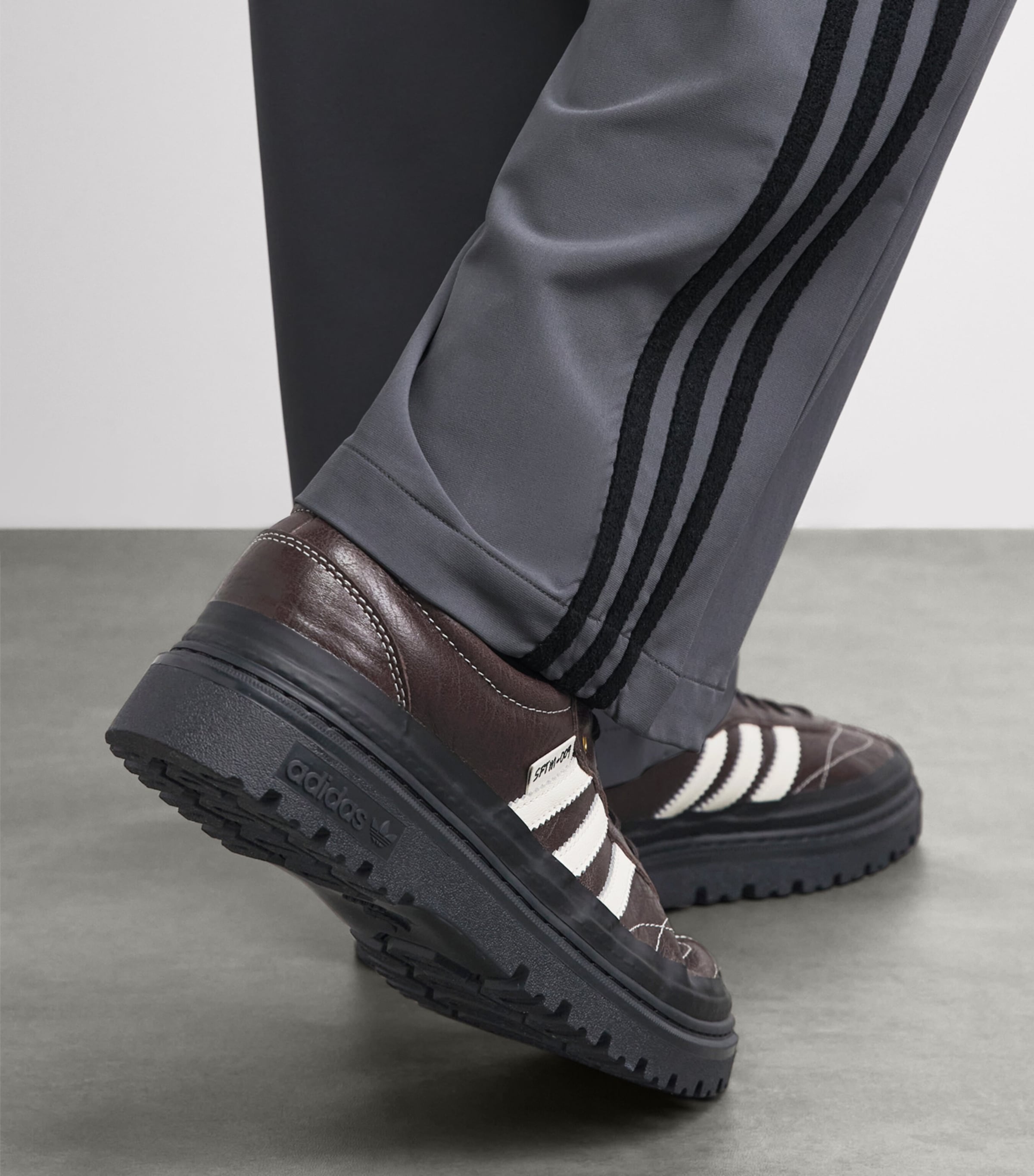 adidas x Song for the Mute Leather Samba LX Freizeit Sneakers Aurora Coffe/cor Blk Image 4