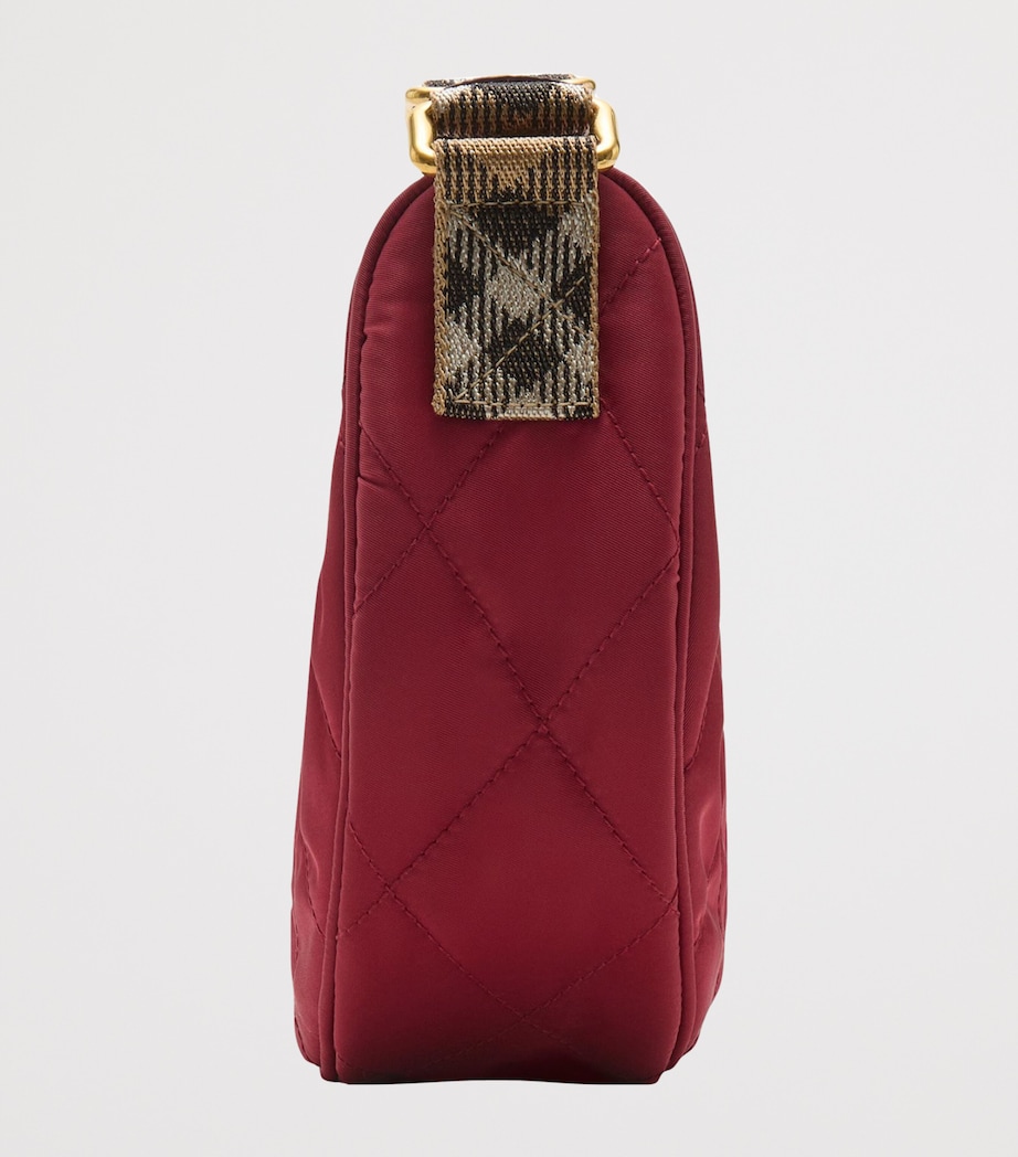 Check Horseshoe Cross-Body Bag CHERRY RED Image 4