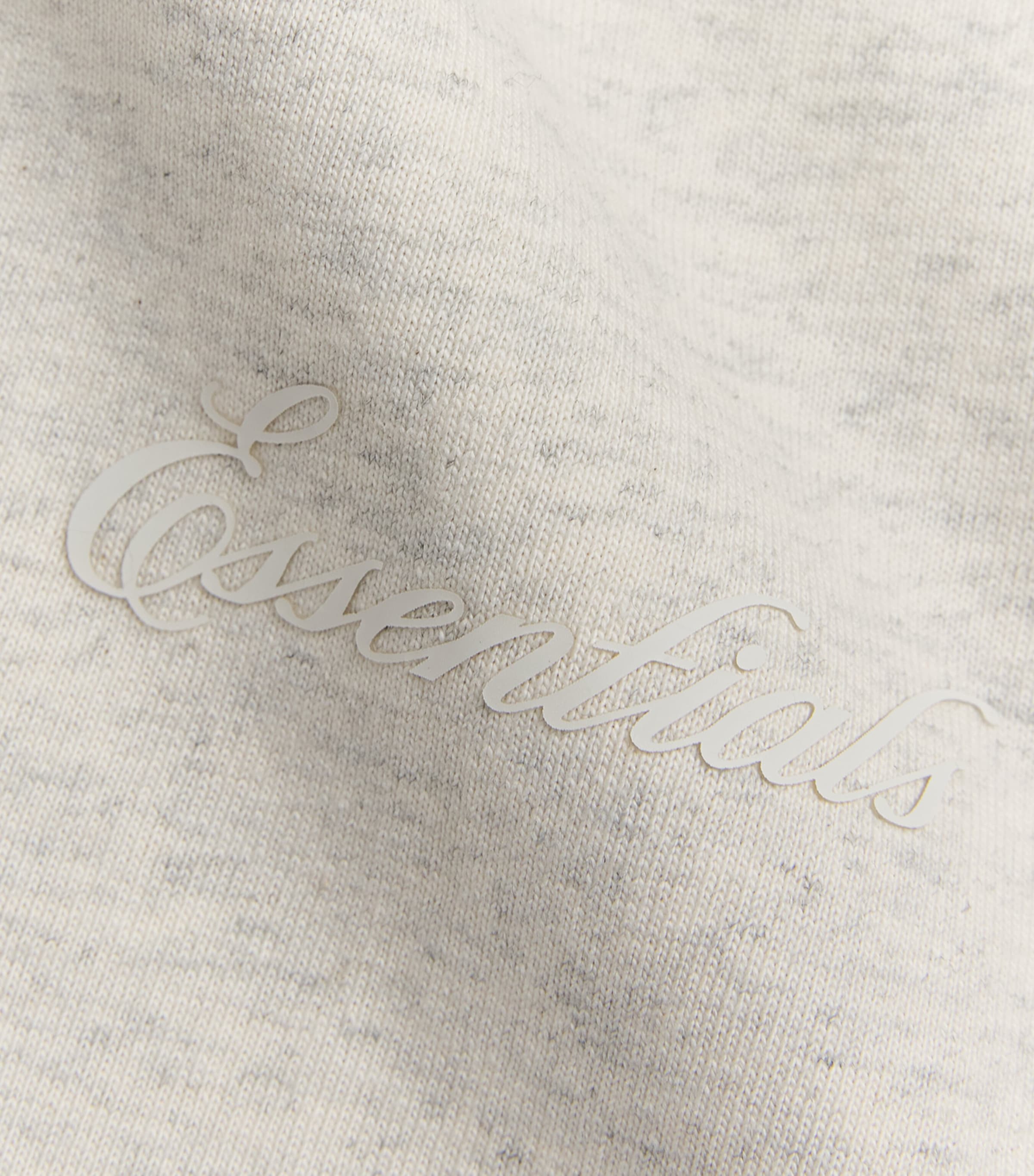 Cotton Logo Script T-Shirt OATMEAL HEATHER Image 5