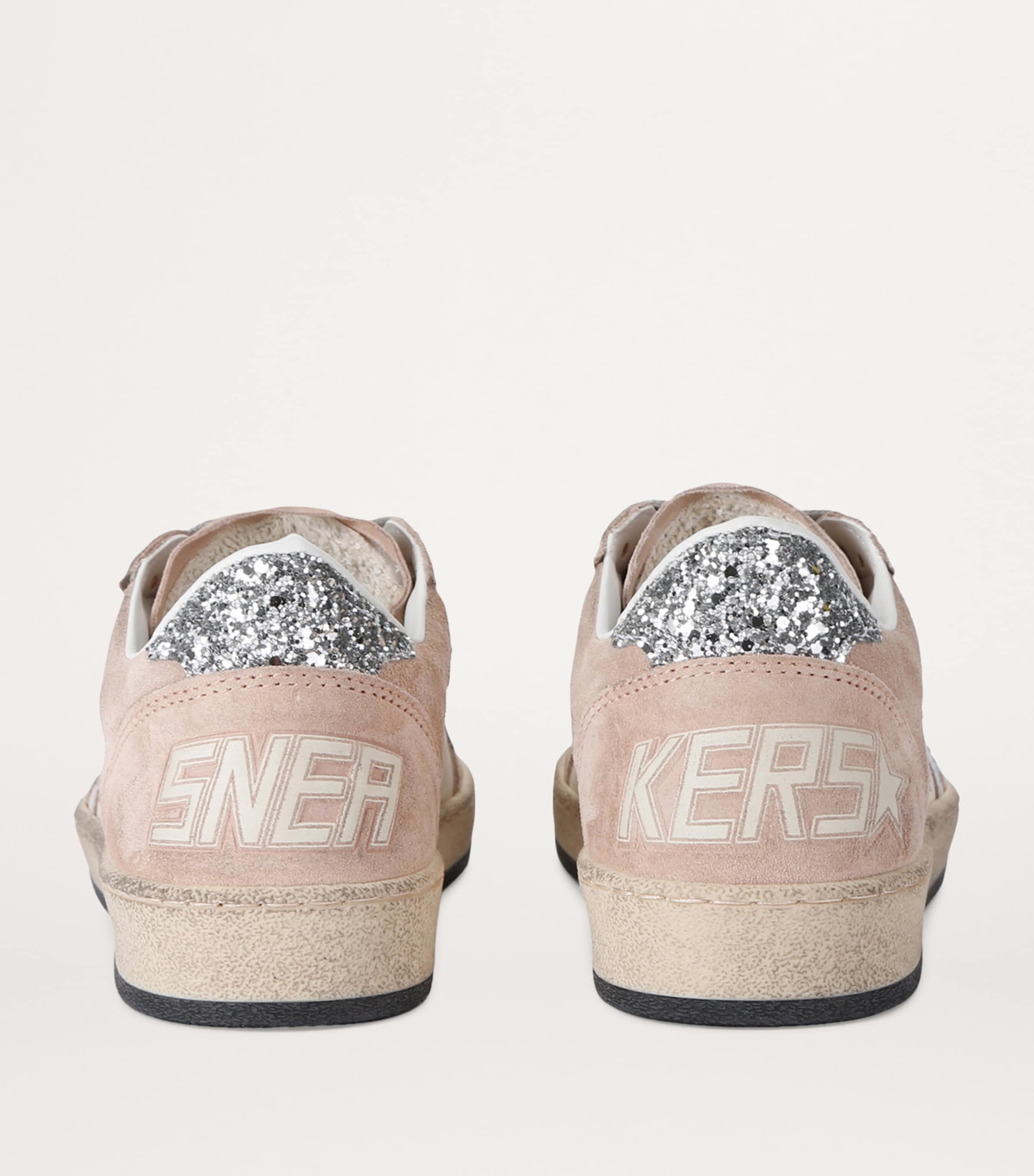 Golden Goose Suede Embellished Ball Star Sneakers Blush Image 3