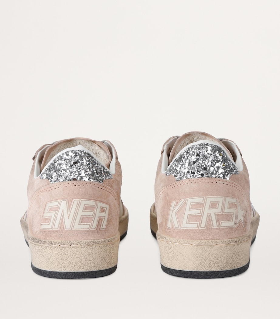 Golden Goose Suede Embellished Ball Star Sneakers Blush Image 3