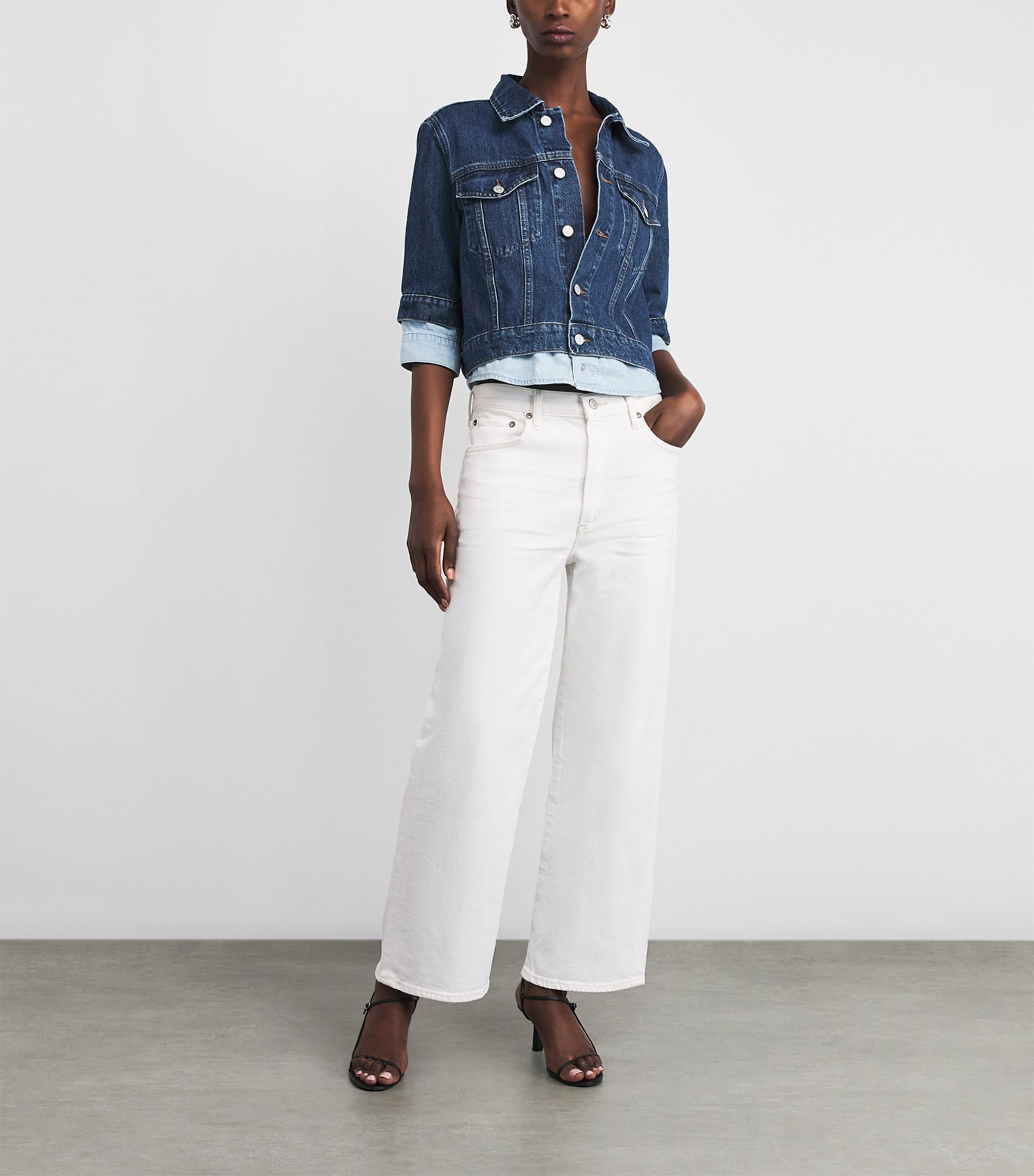 Double Trucker Denim Jacket U73DM SHADOW Image 2