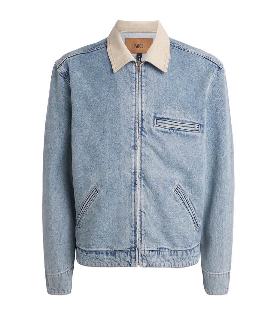 PAIGE Mens Laughlin Denim Jacket Moby Image 1
