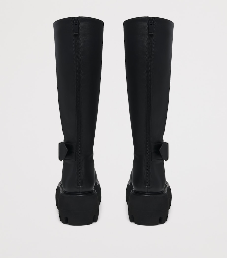 Leather Sofia Knee-High Boots 1000 Image 3