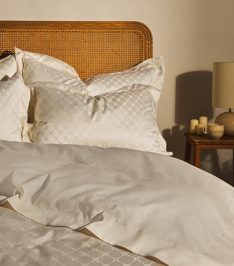 Celso De Lemos Egyptian Cotton Lua Square Oxford Pillowcase (65cm x 65cm) Naturel Image 2