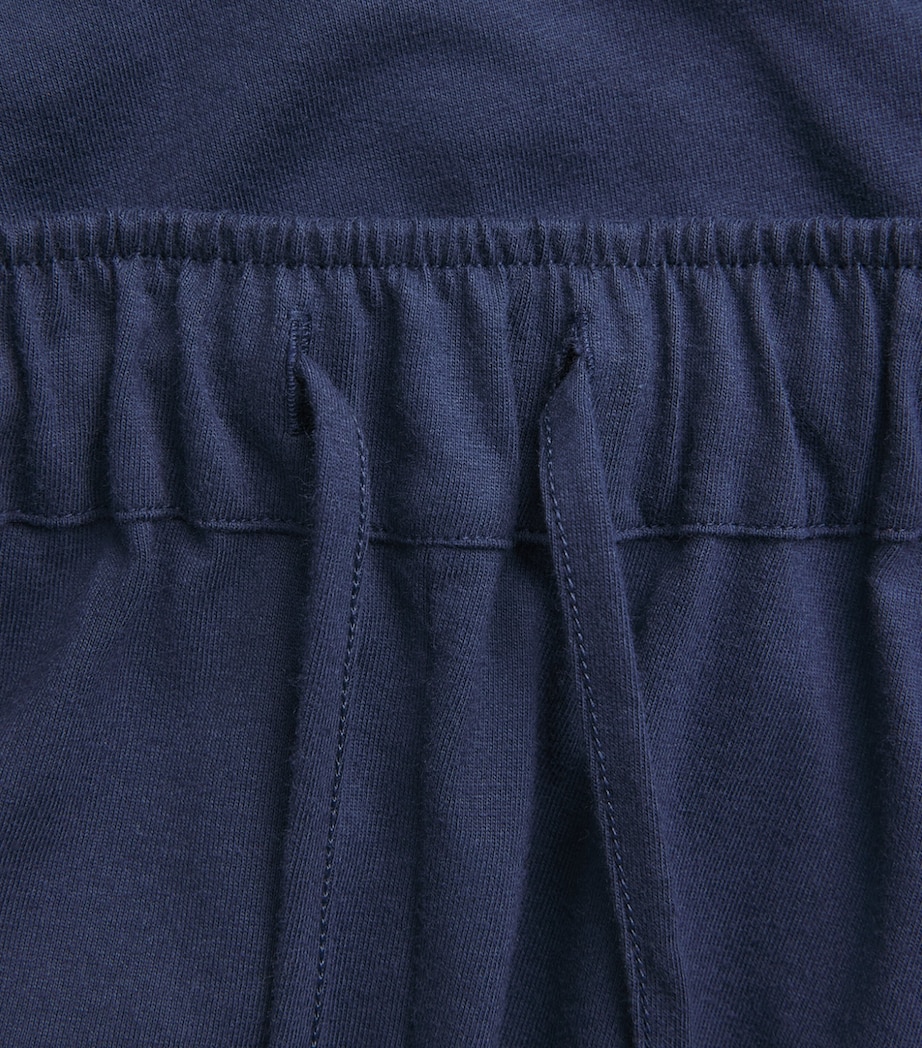Hanro Mens Cotton Night & Day Shorts Deep Navy Image 6