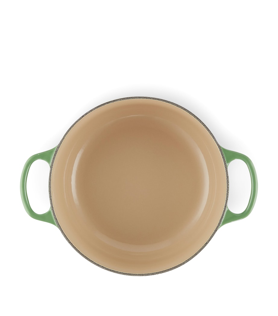 Le Creuset Cast Iron Round Casserole Dish (20cm) Bamboo Green Image 6