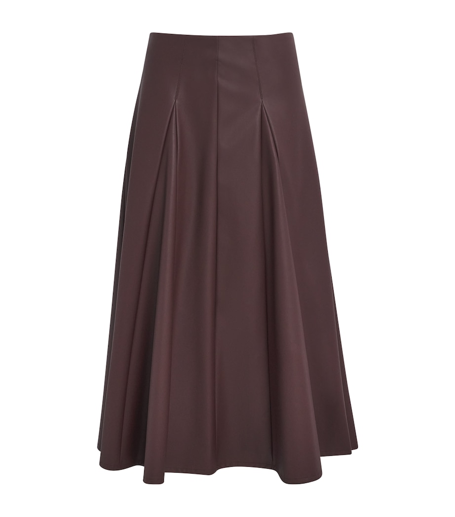 Faux Leather Nocera Maxi Skirt 002 BORDEAUX Image 1