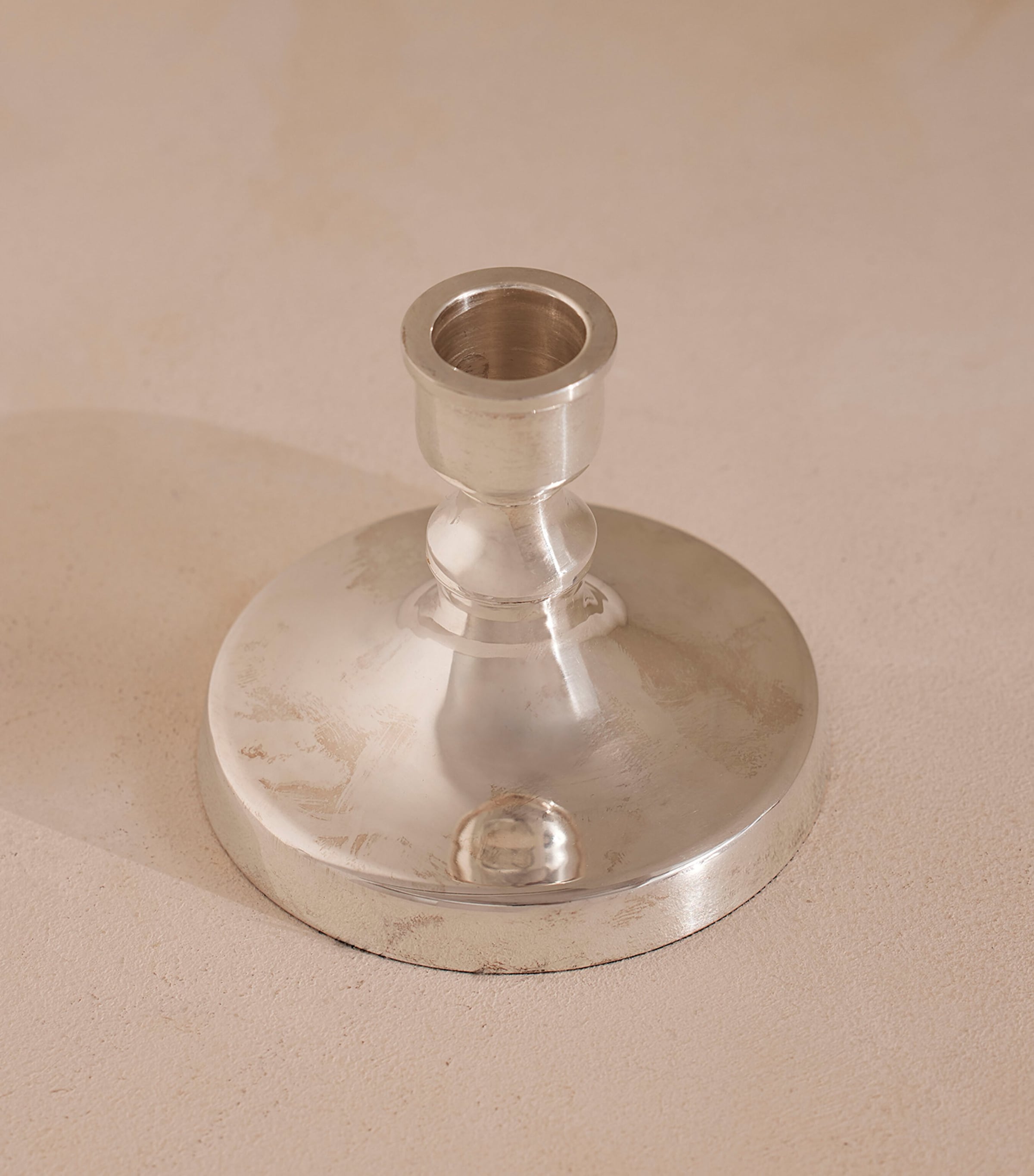 Small Silver-Plated Stiden Candlestick (8cm) NO COLOUR Image 5