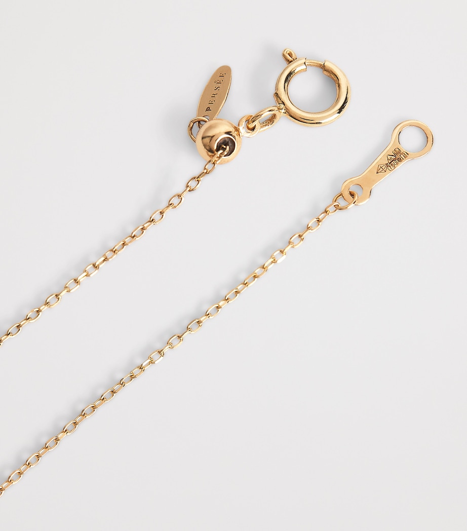 Persée Yellow Gold and Diamond Around the Words Mama Bracelet Yellow Gold Image 4
