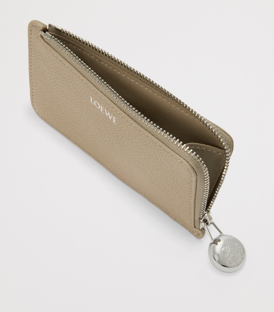 Leather Pebble Card Holder CLAY Image 3