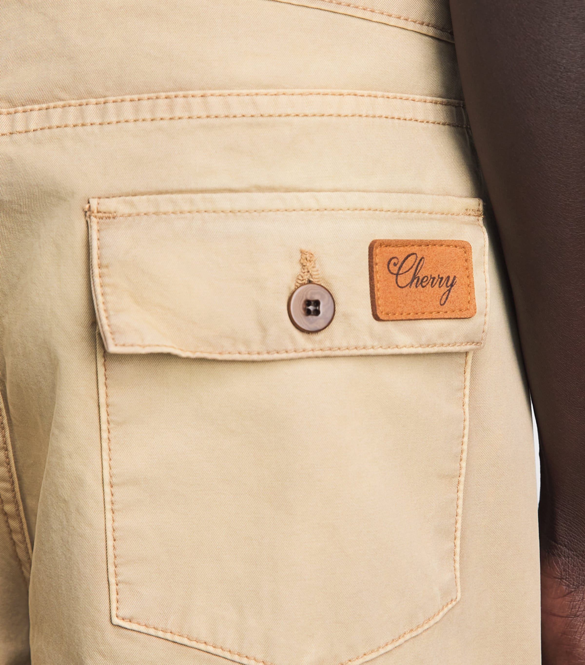 Cherry Los Angeles Mens Western Straight Chinos Desert Tan Image 3