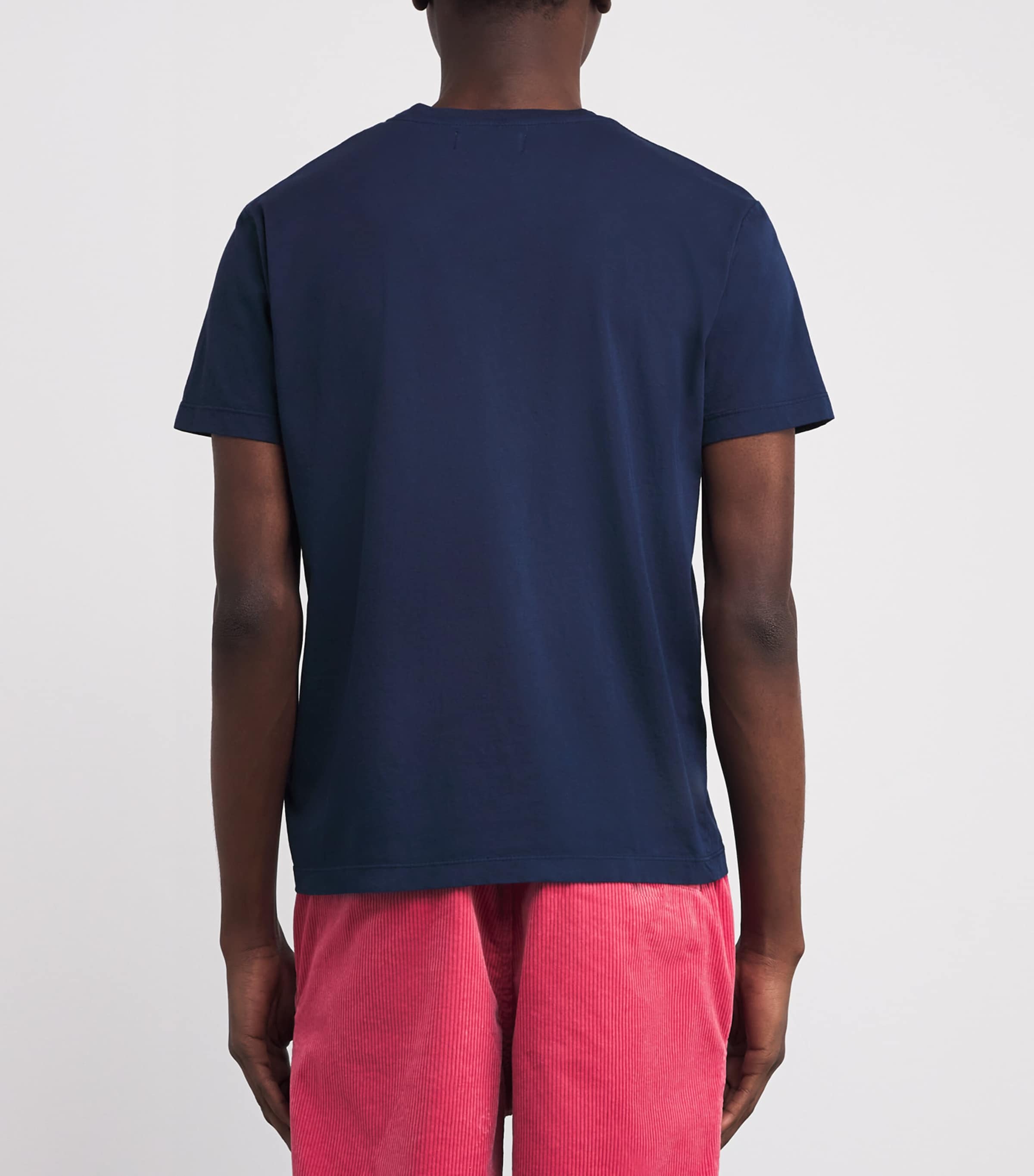 Cotton Logo T-Shirt 390-NAVY Image 4