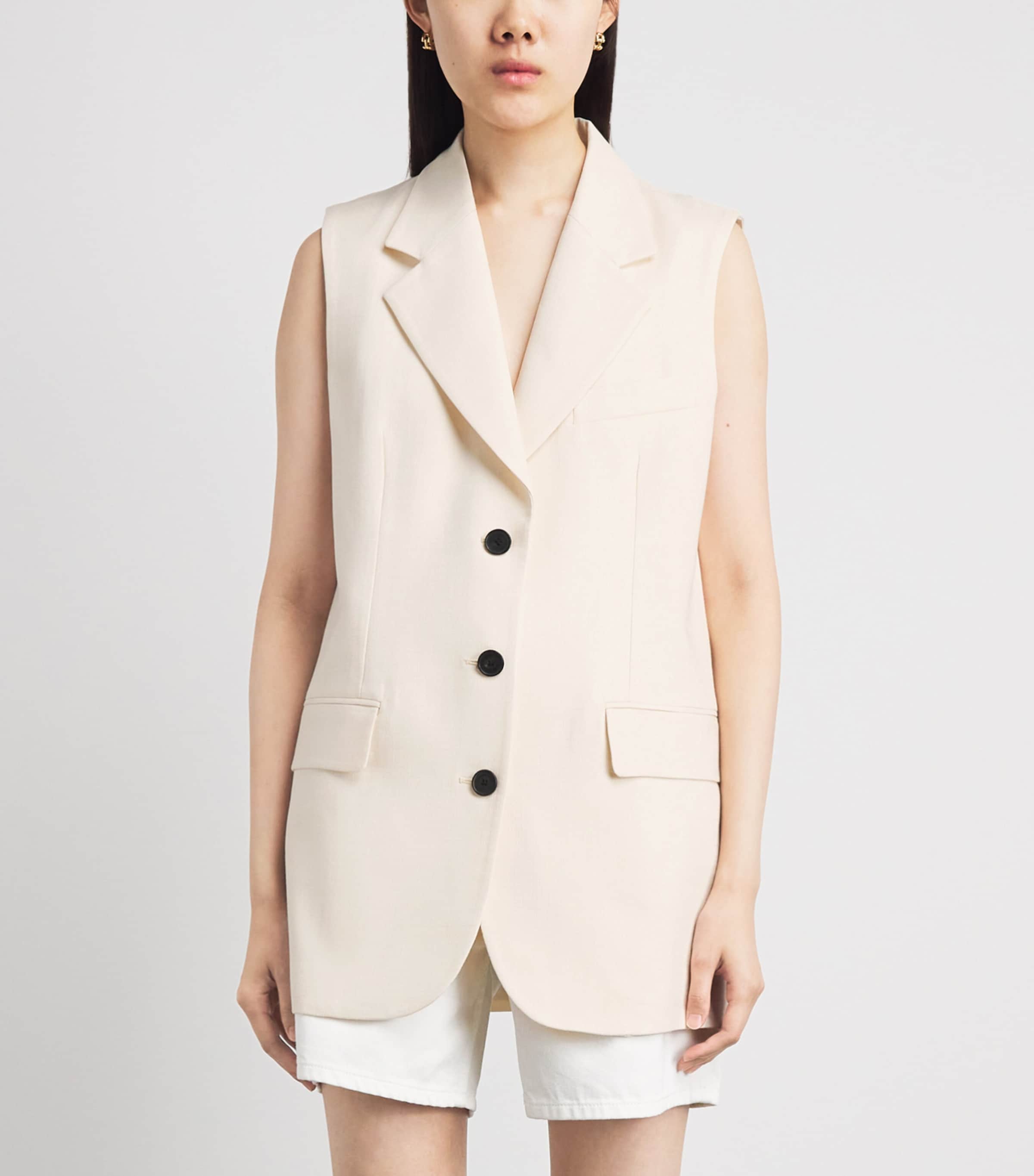 ANINE BING Womens Sara Vest Cream Image 4